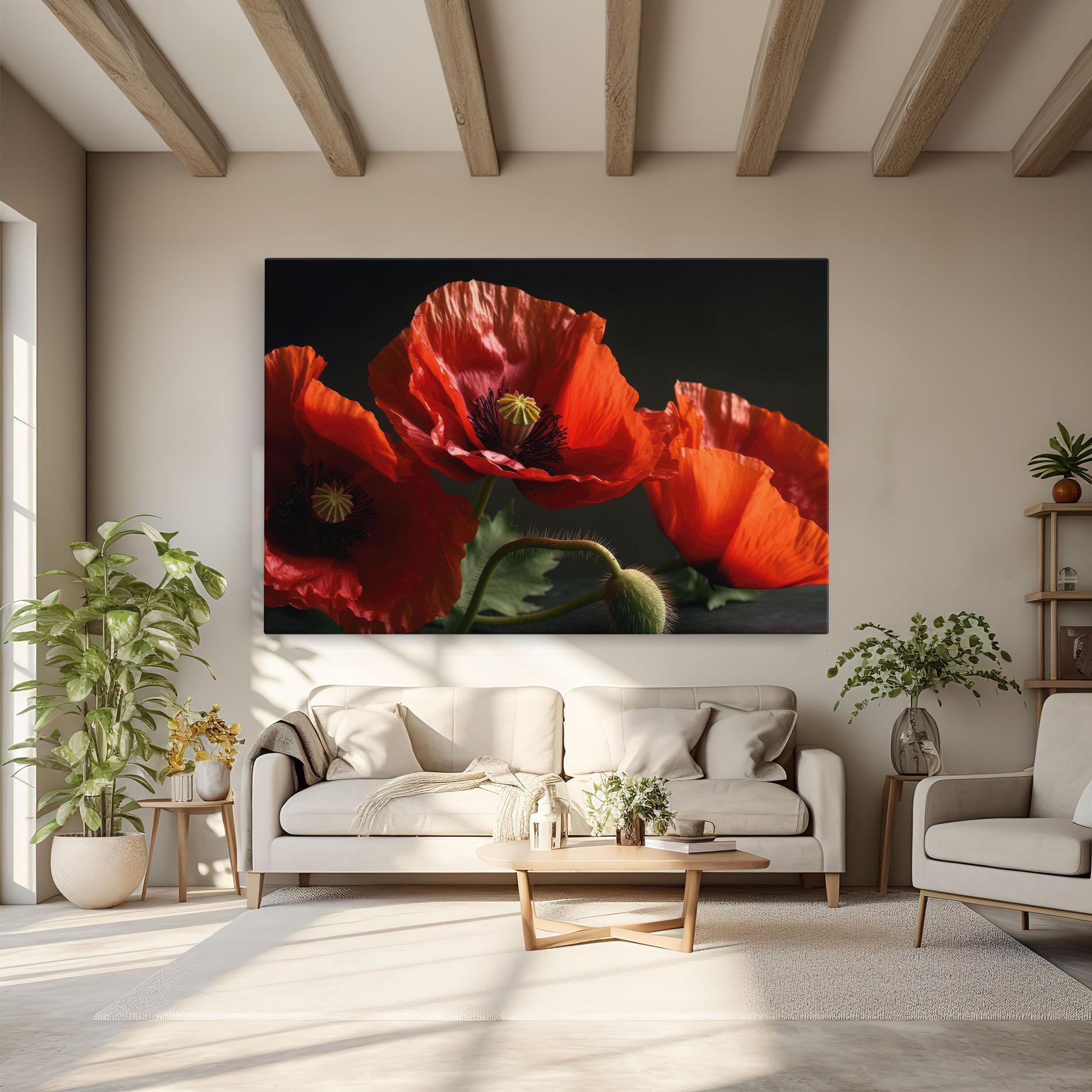 Leinwandbild 3 Pretty Poppies mockup 6