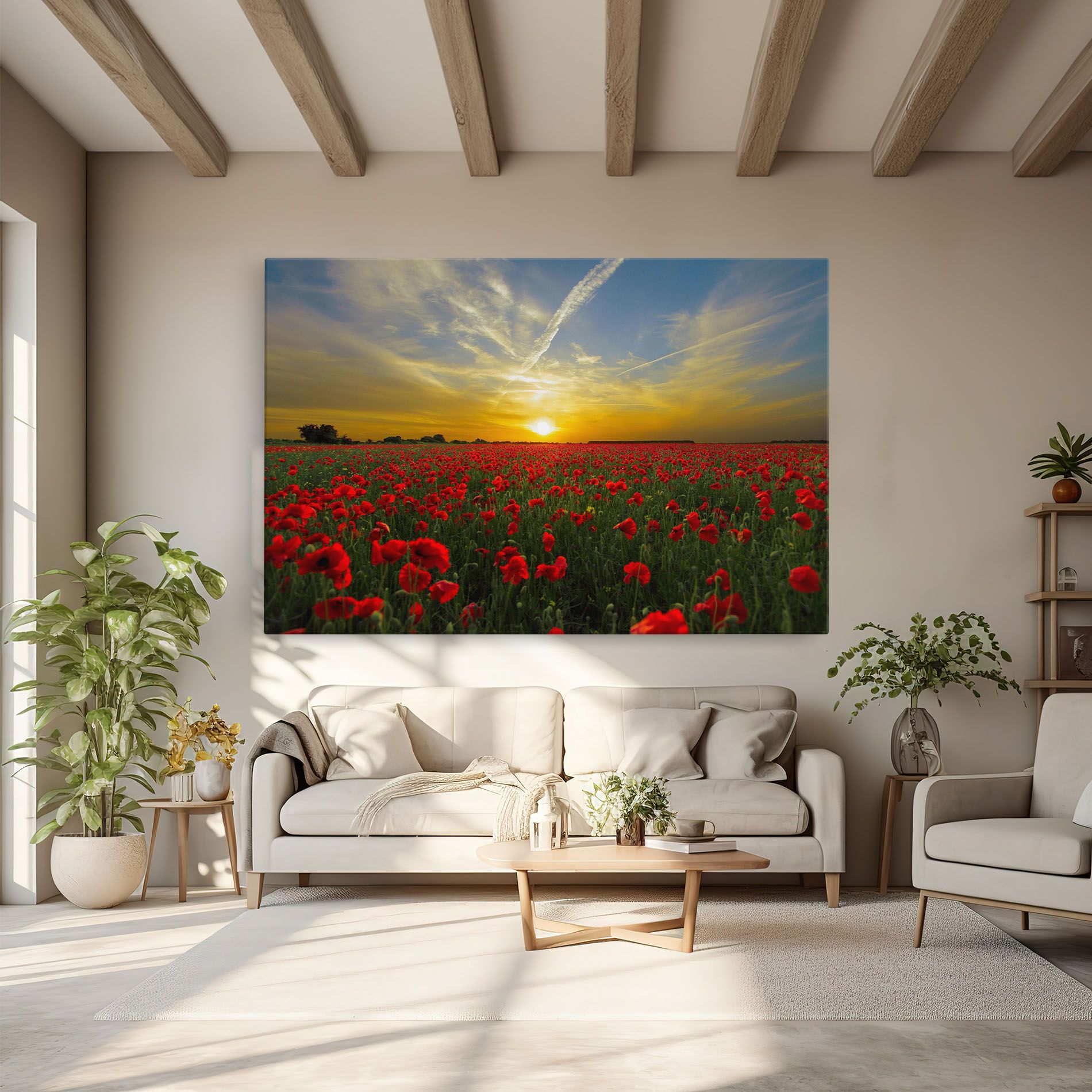 Poppies Sunset mockup 6