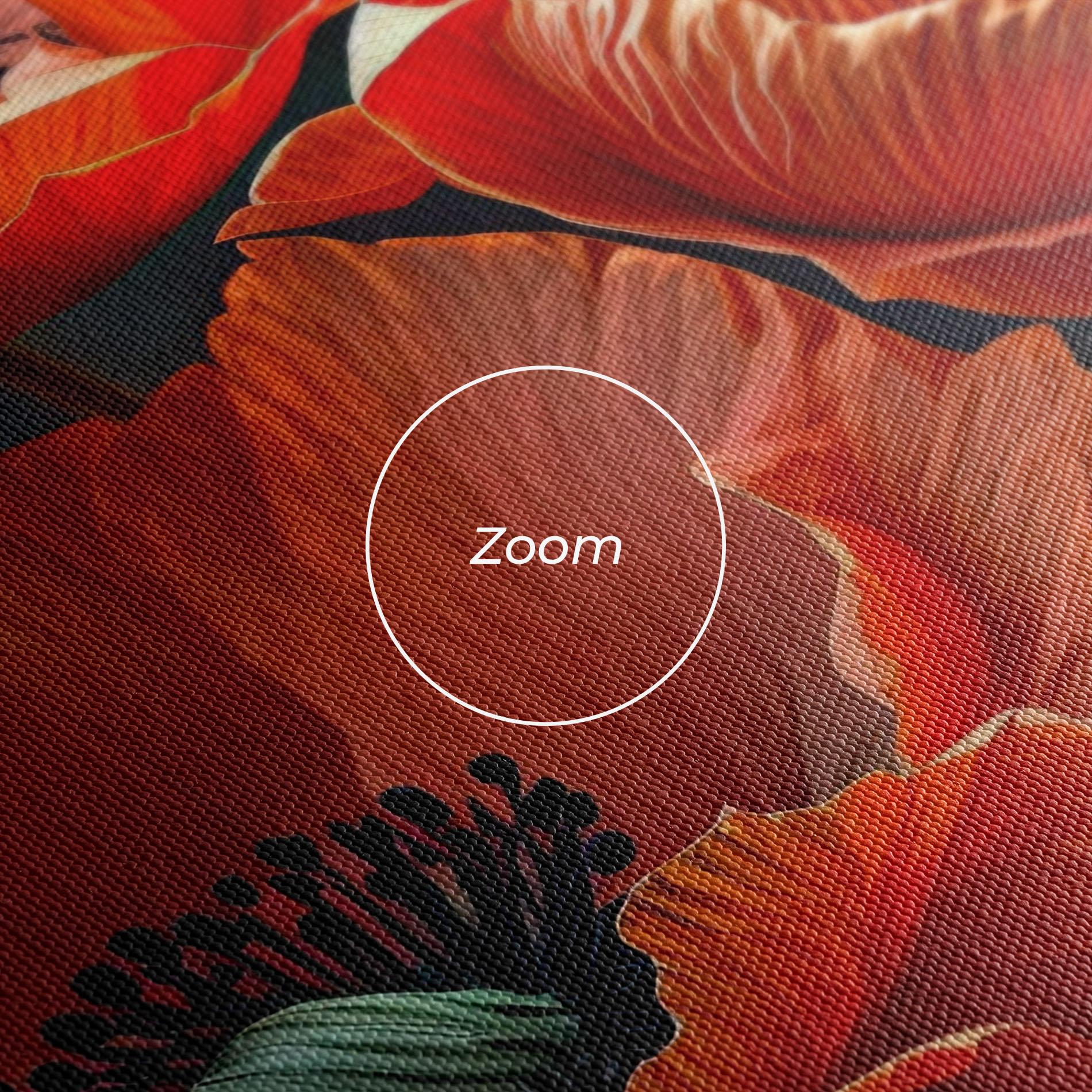 Leinwandbild 3 Poppies mockup 3