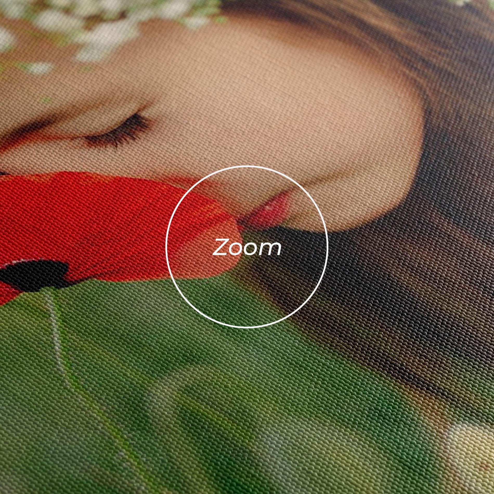 Leinwandbild Girl With Poppies mockup 3