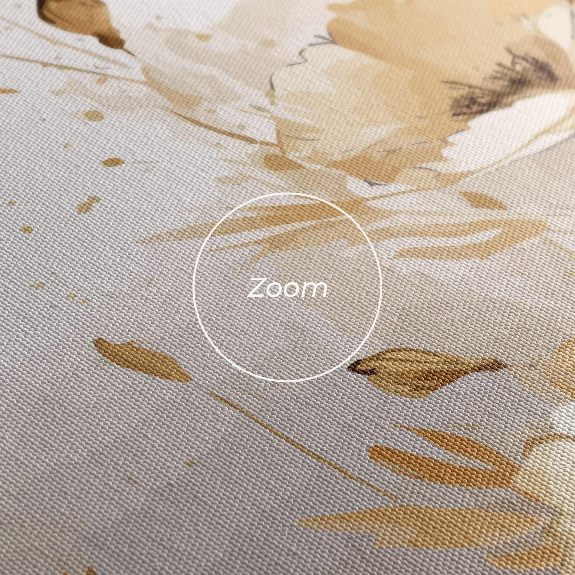 Leinwandbild Gold Cream Poppy mockup 3