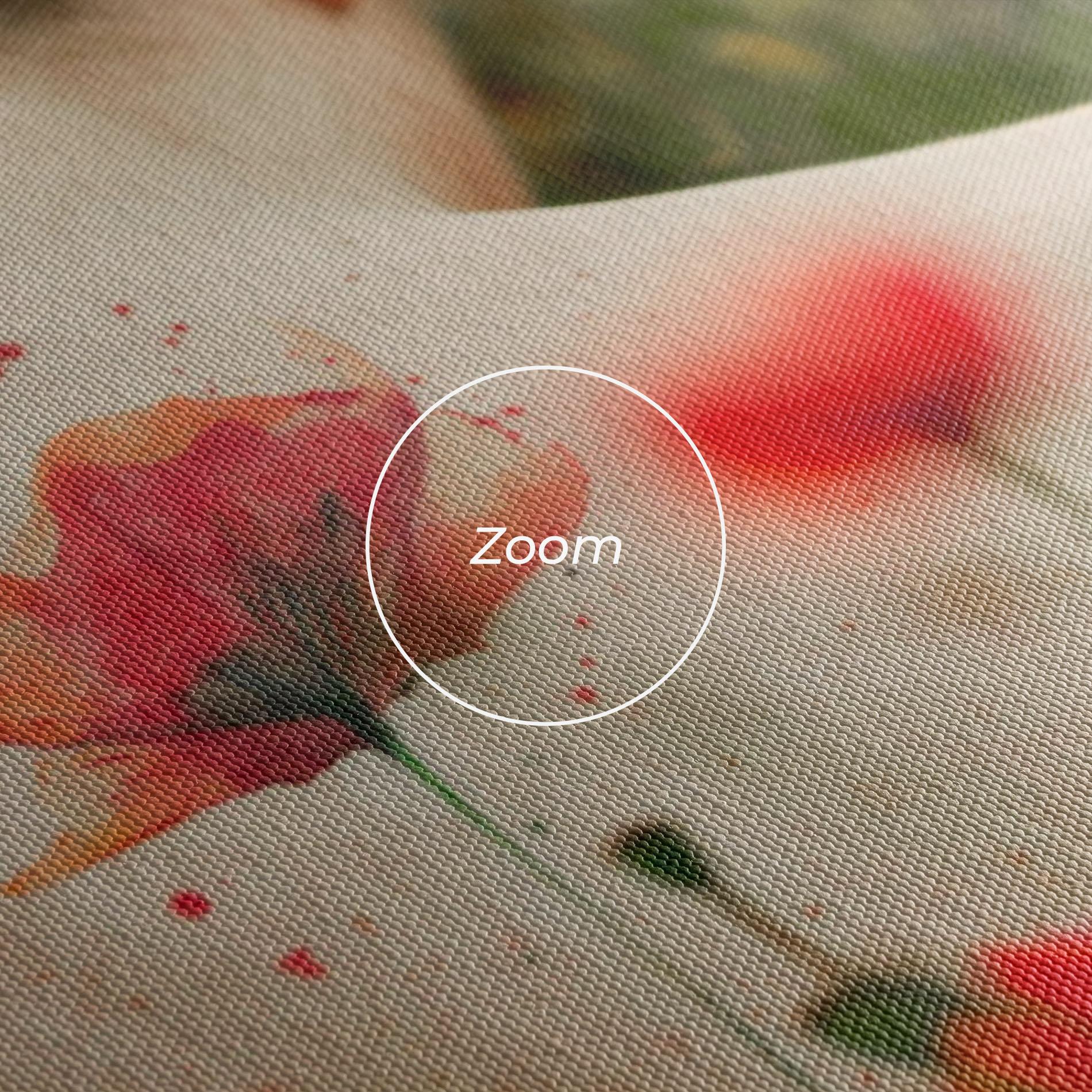 Leinwandbild Poppy Tattoo mockup 3