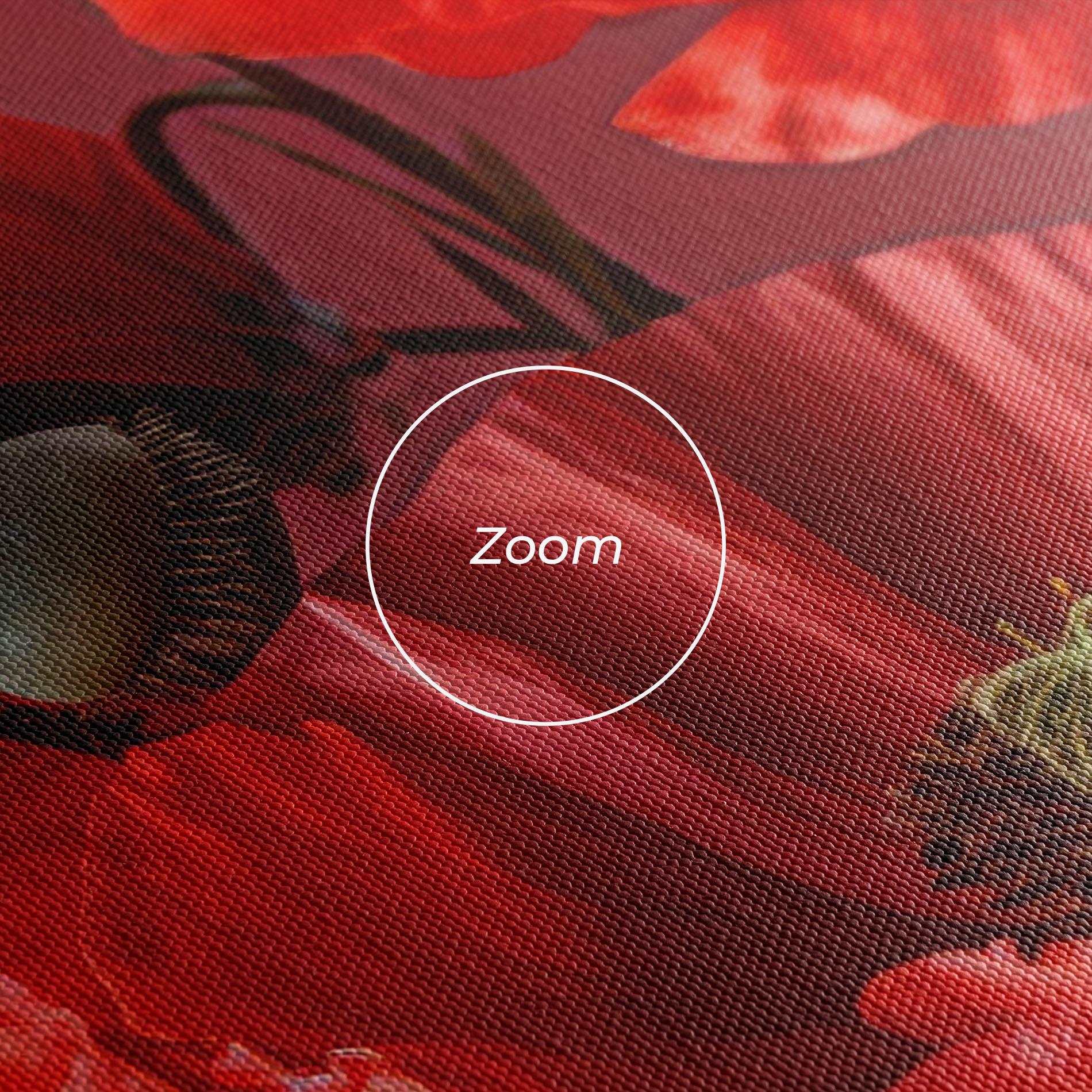 Leinwandbild Red Poppies mockup 3