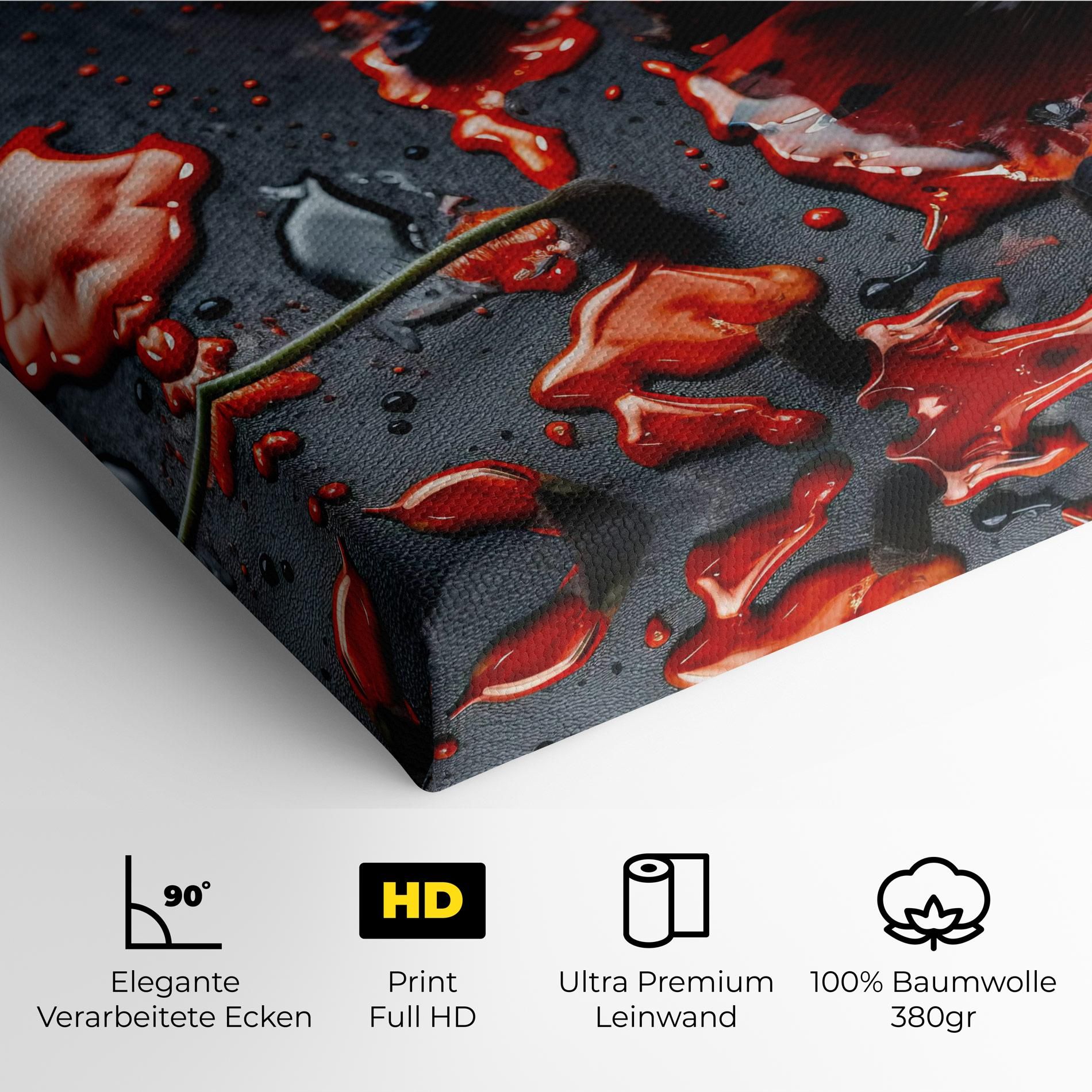 Beautiful Red Poppy Liquid mockup 4