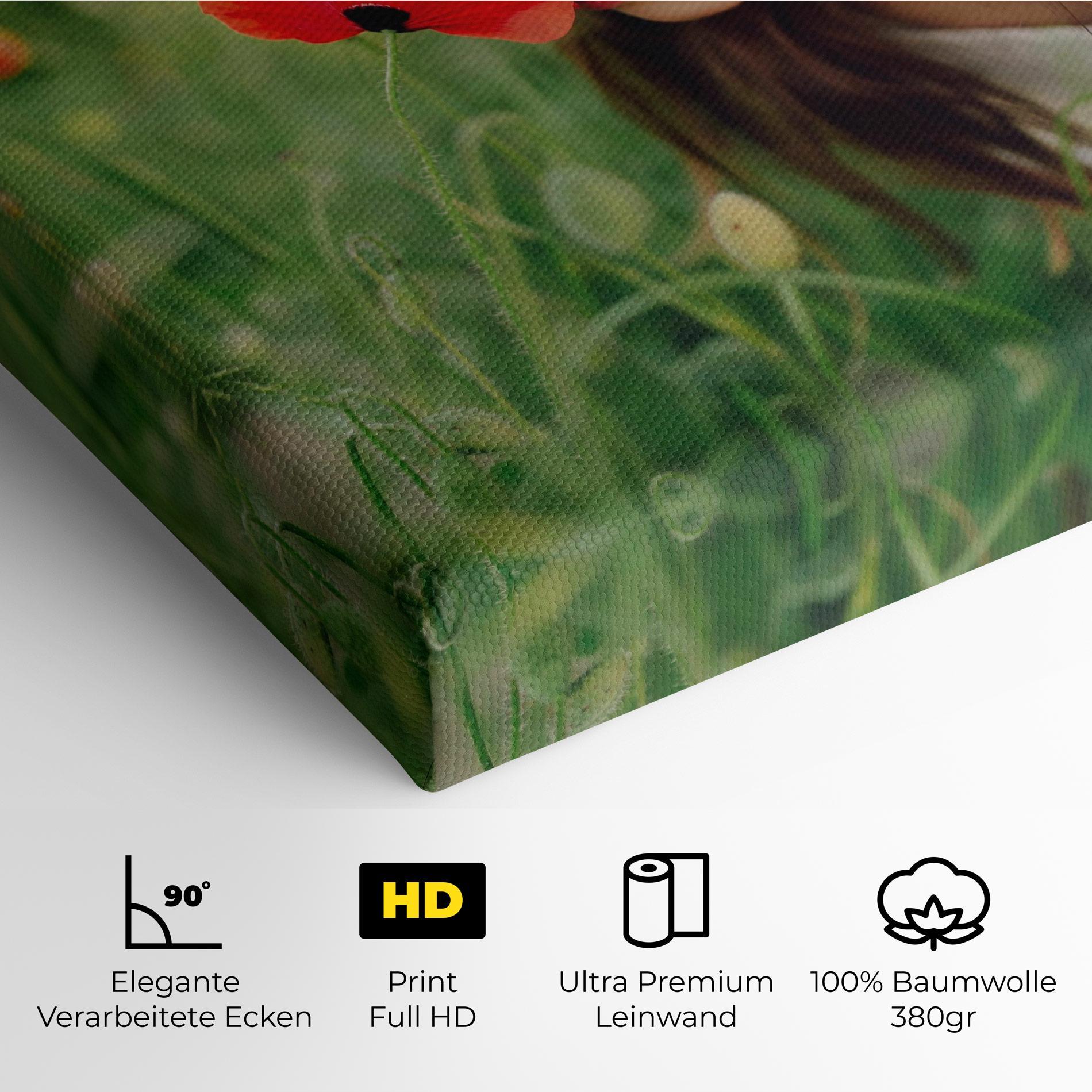 Leinwandbild Girl With Poppies mockup 4