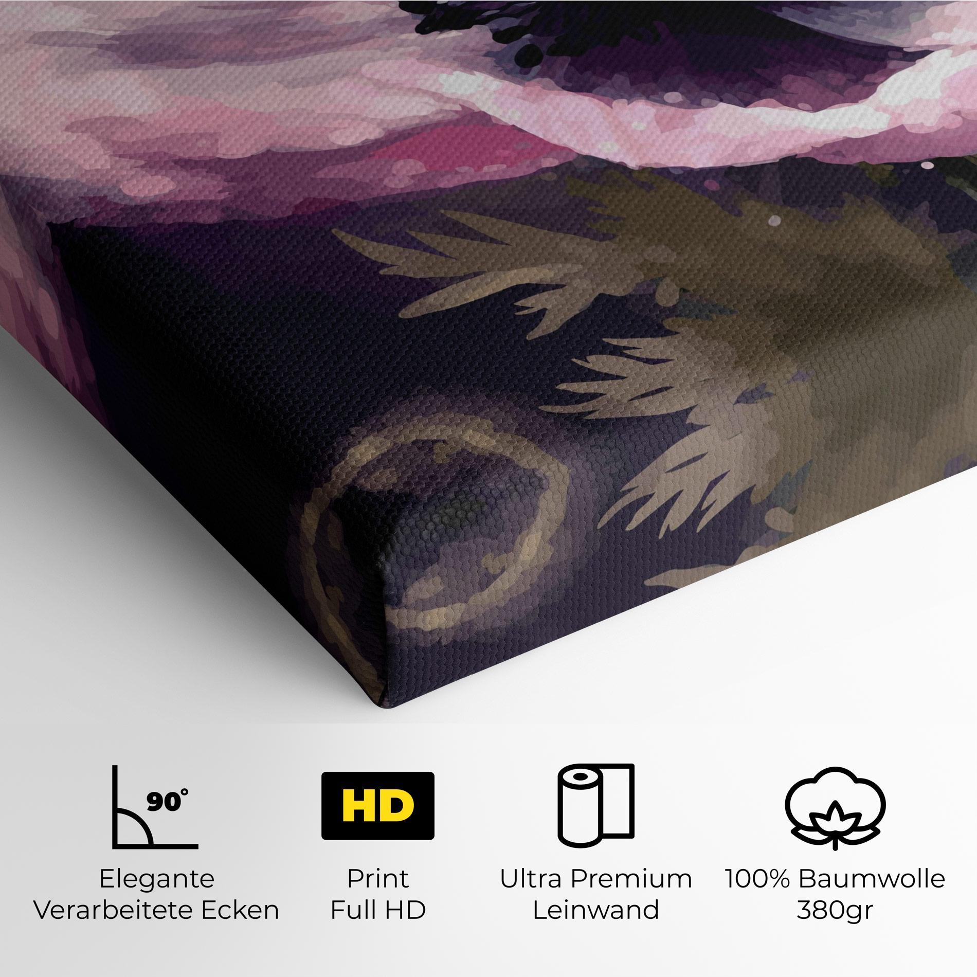 Leinwandbild Pretty Pink Poppy mockup 4