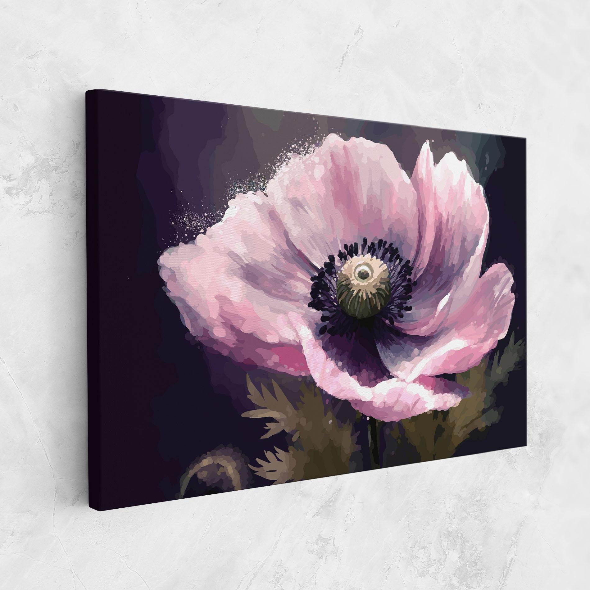 Leinwandbild Pretty Pink Poppy mockup 1
