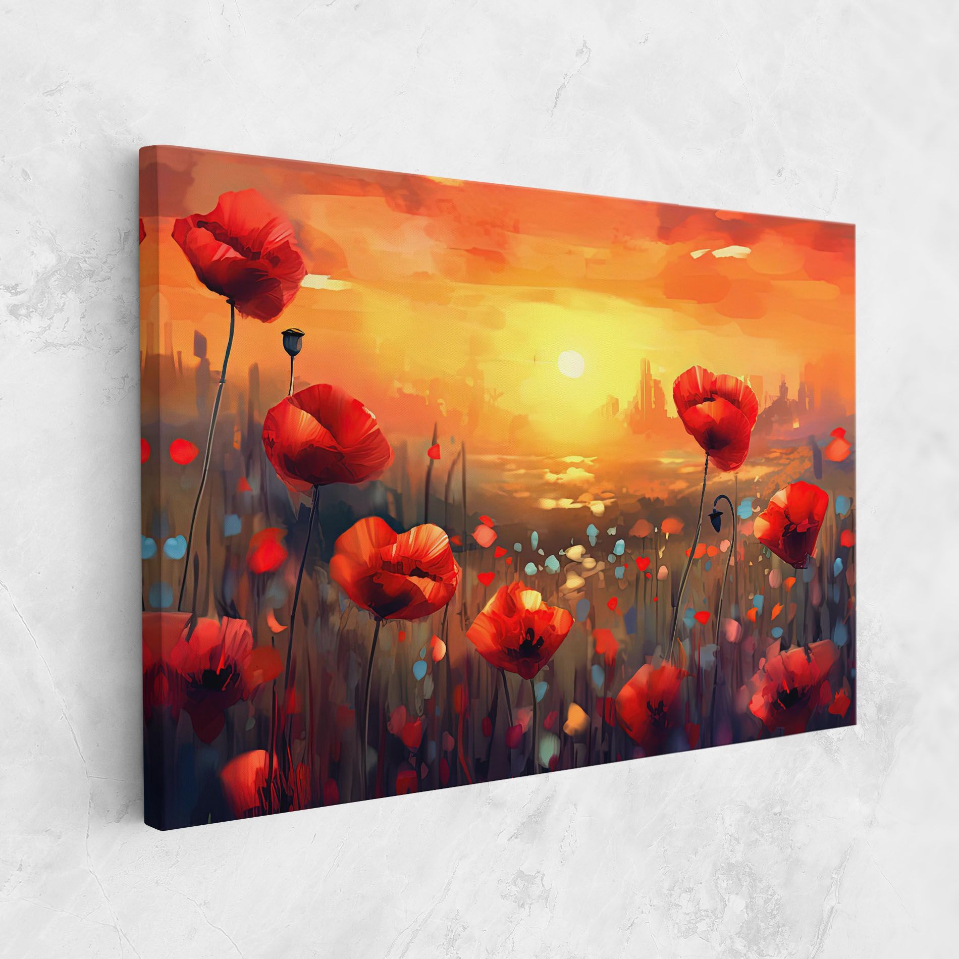 Sunrise Painting Poppies mockup 1