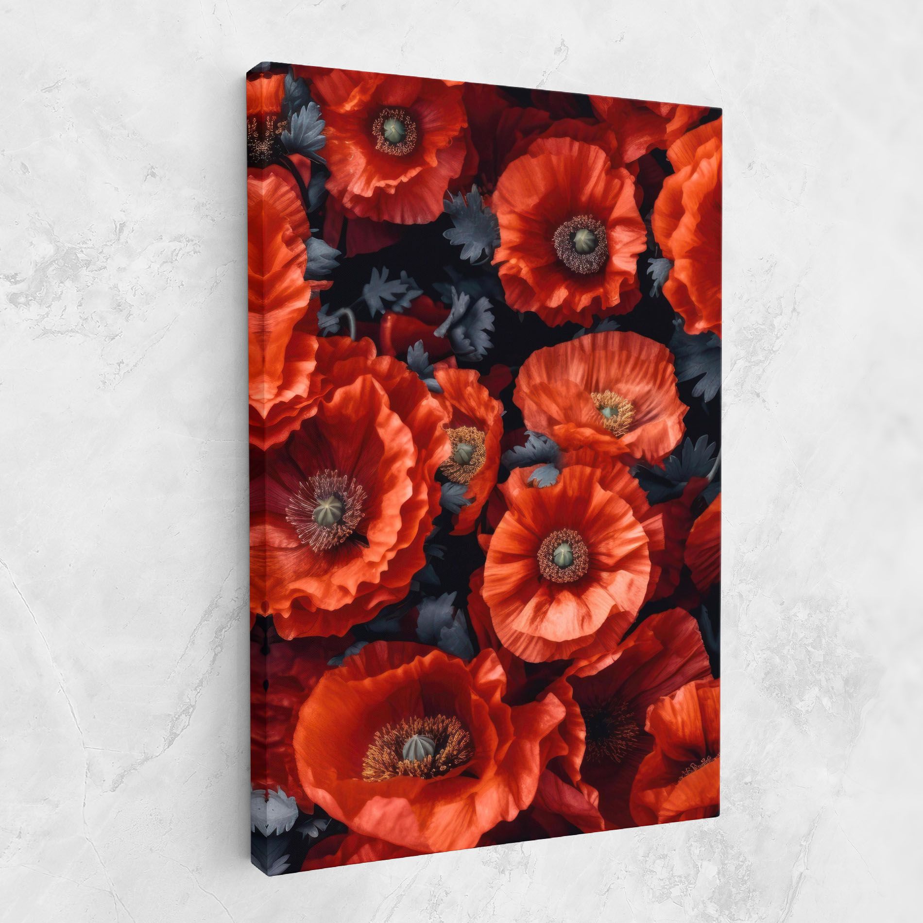 Black Red Poppies mockup 1