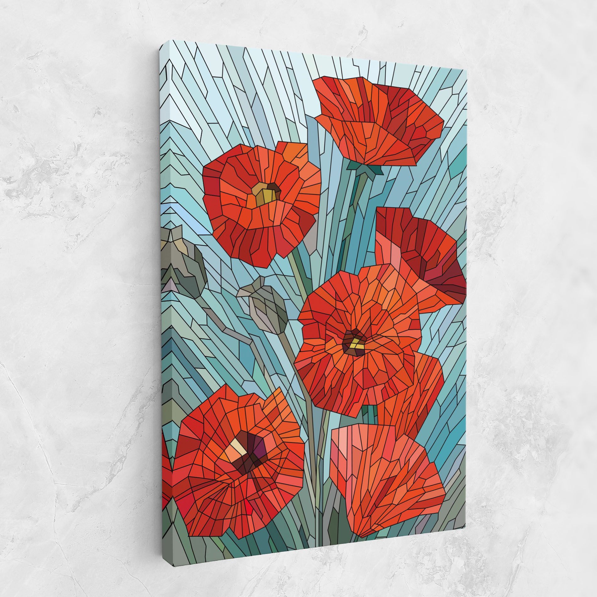 Blue Glass Poppy mockup 1