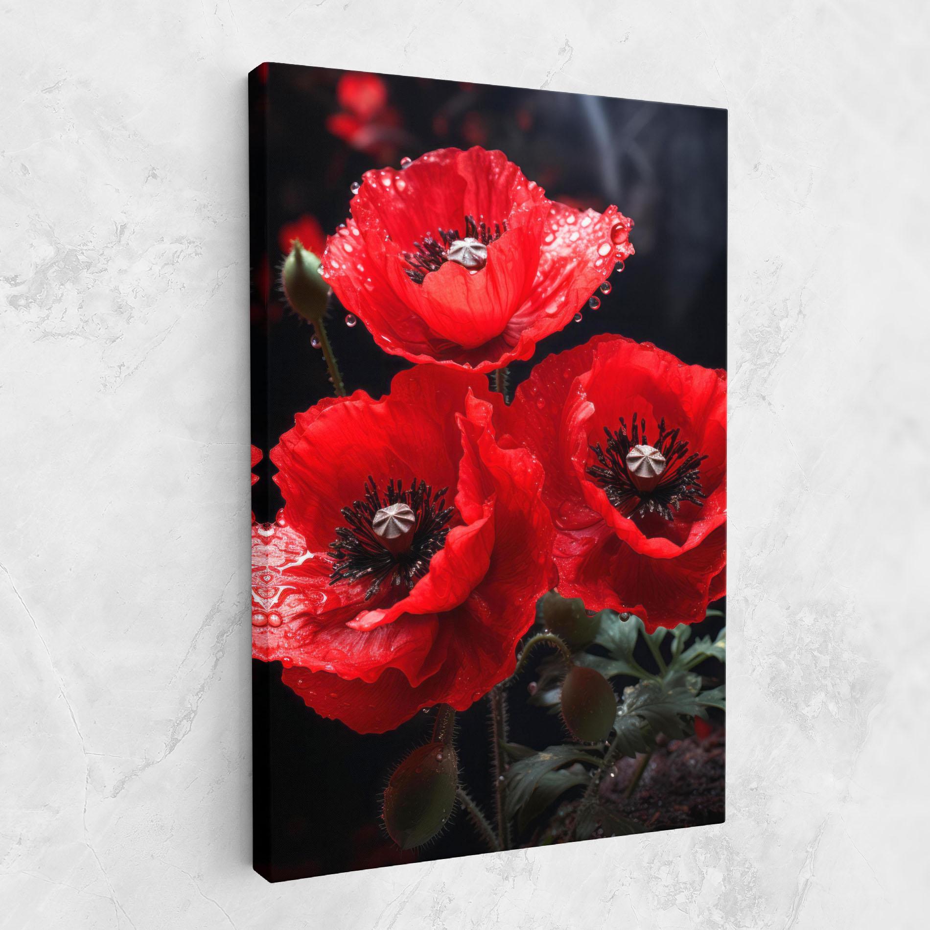 Leinwandbild Red Poppy mockup 1