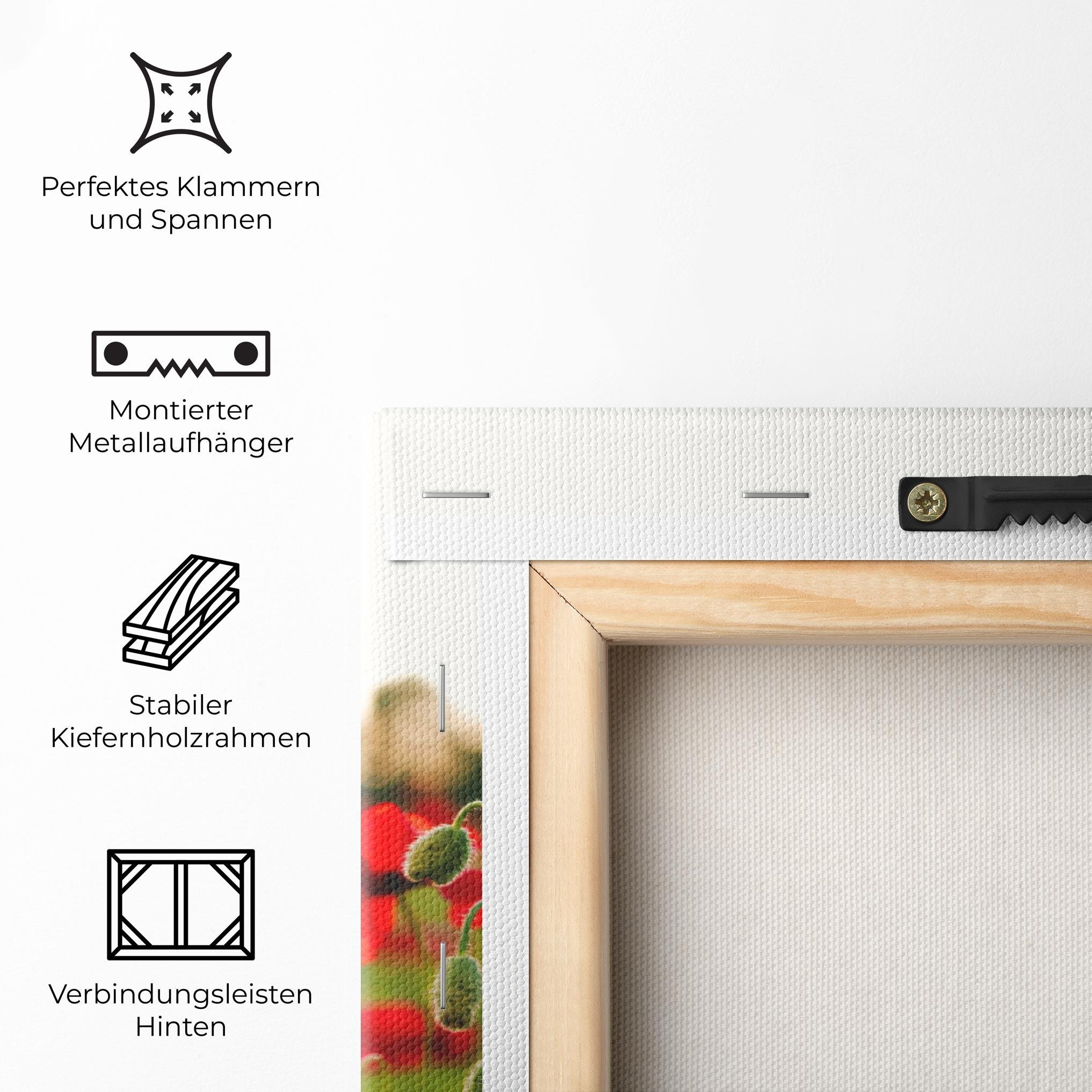 Leinwandbild Poppies Field mockup 5