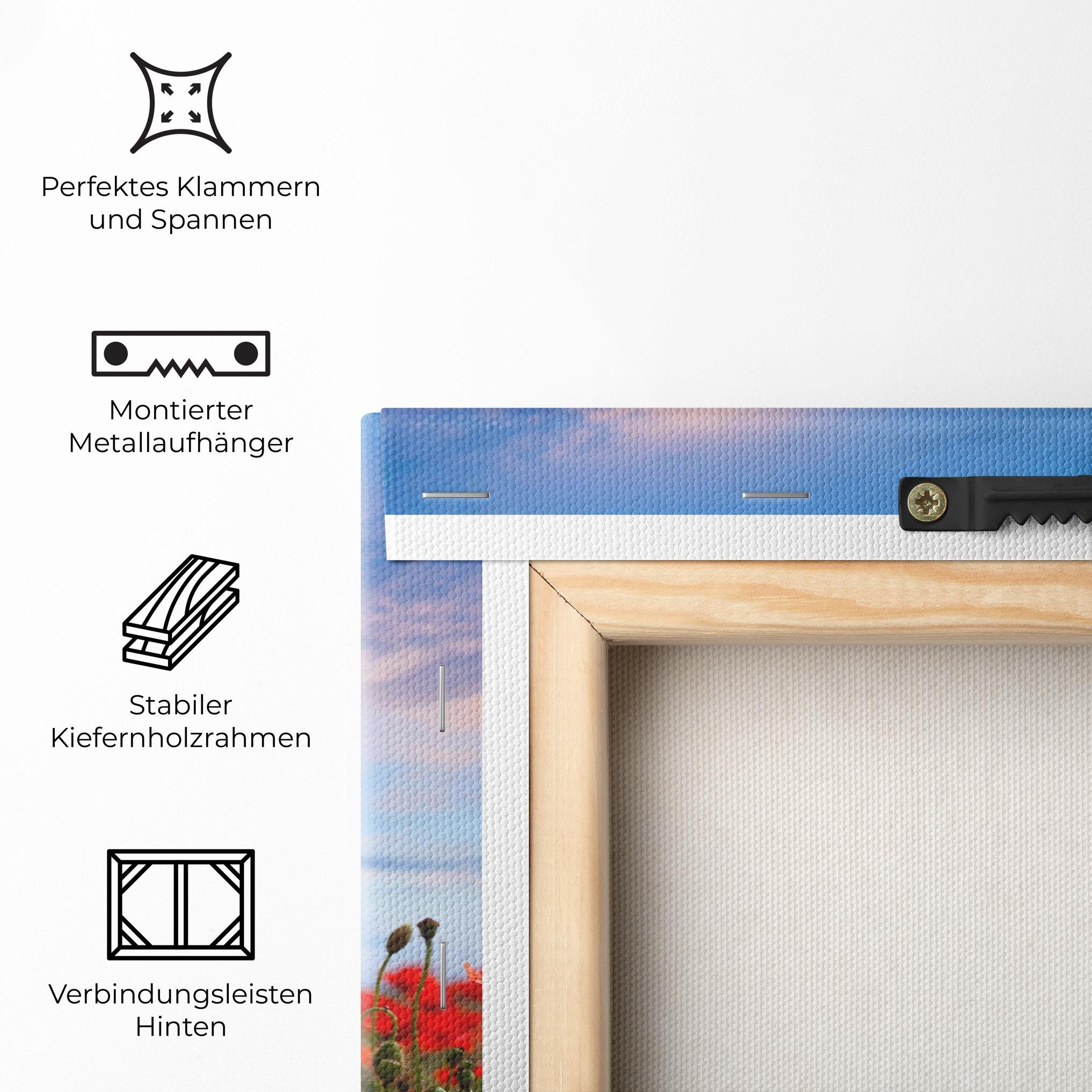 Leinwandbild Poppy Field mockup 5