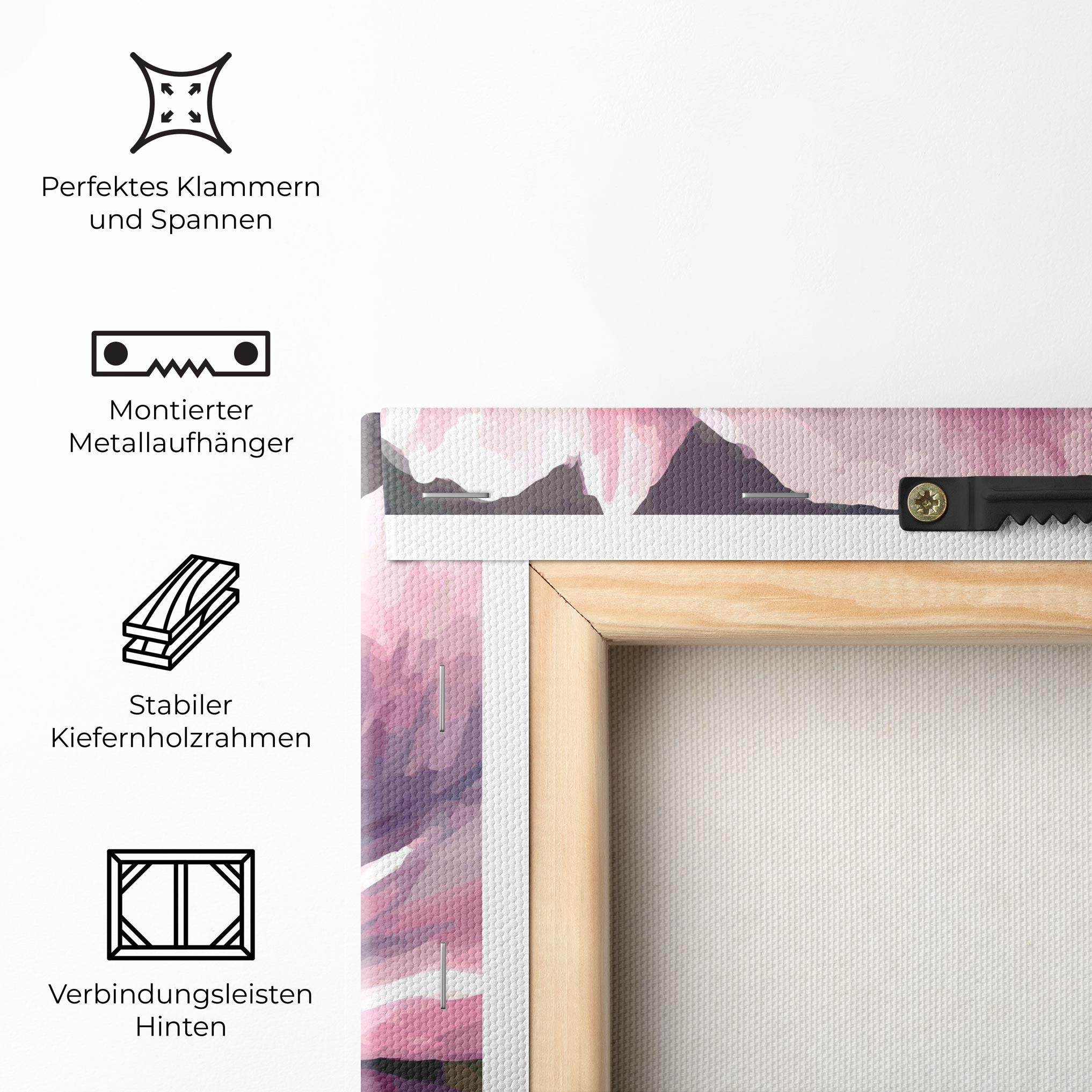 Leinwandbild Pretty Pink Poppy mockup 5