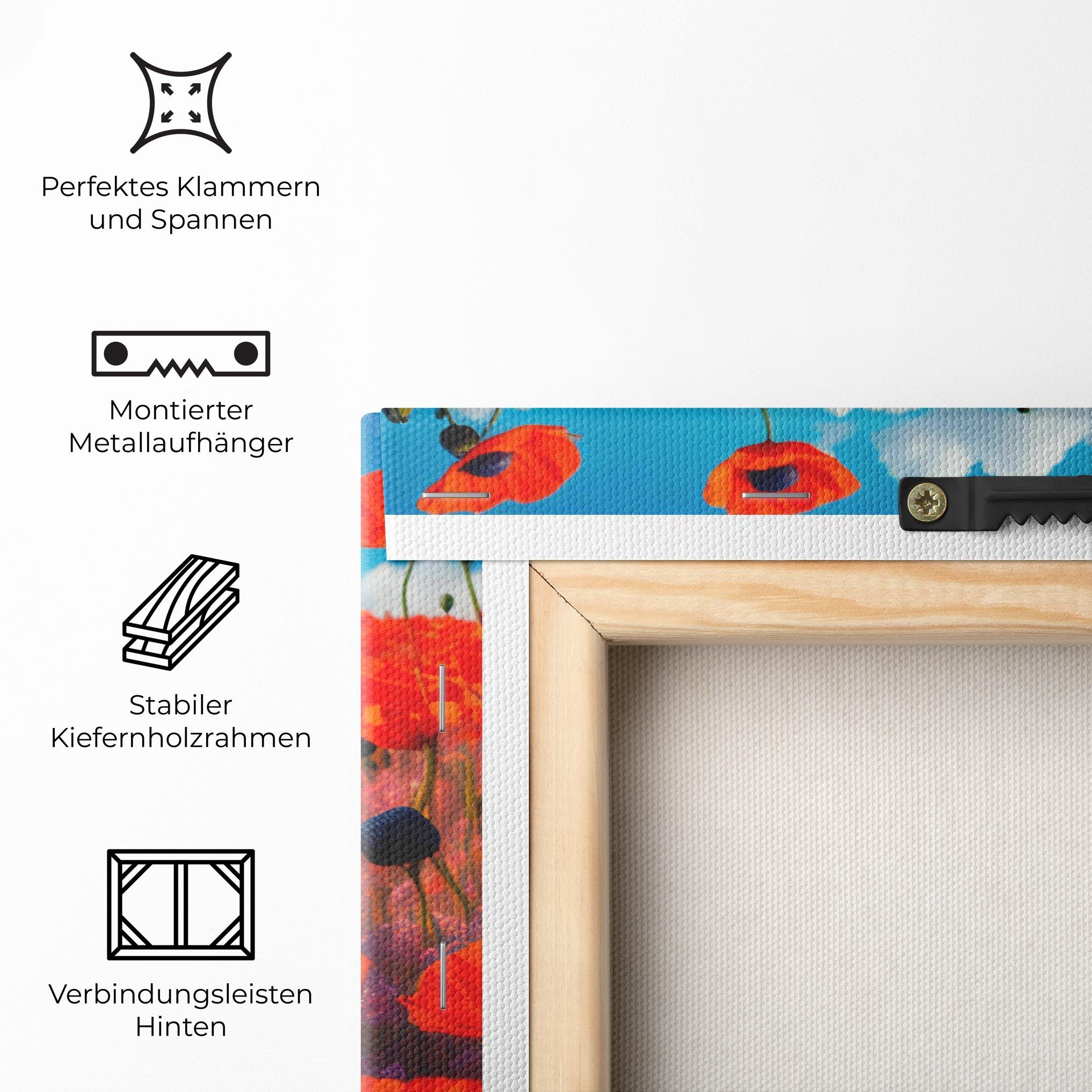 Leinwandbild Wild Poppies mockup 5