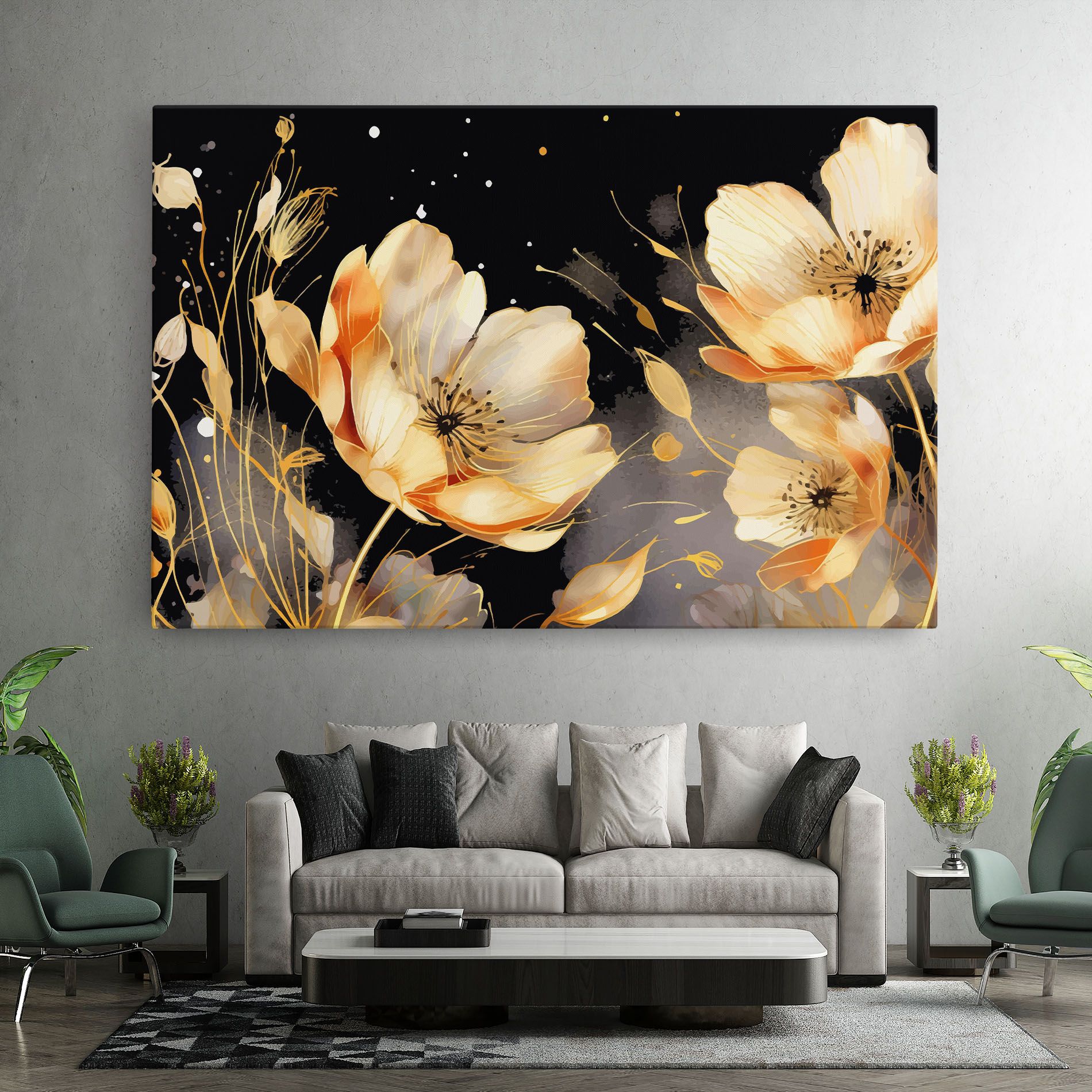 Gold Poppy Black mockup 7