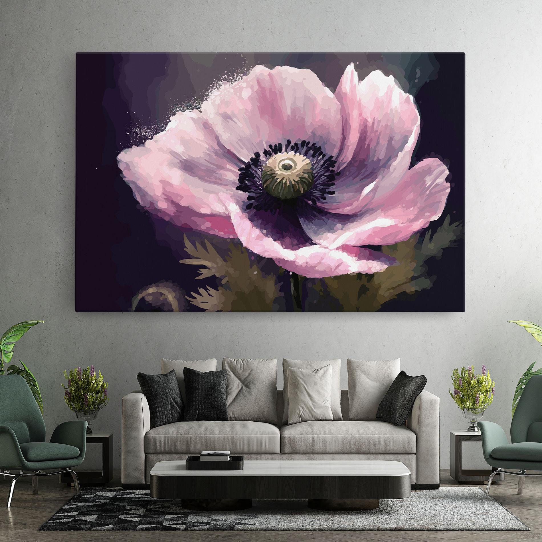 Leinwandbild Pretty Pink Poppy mockup 7