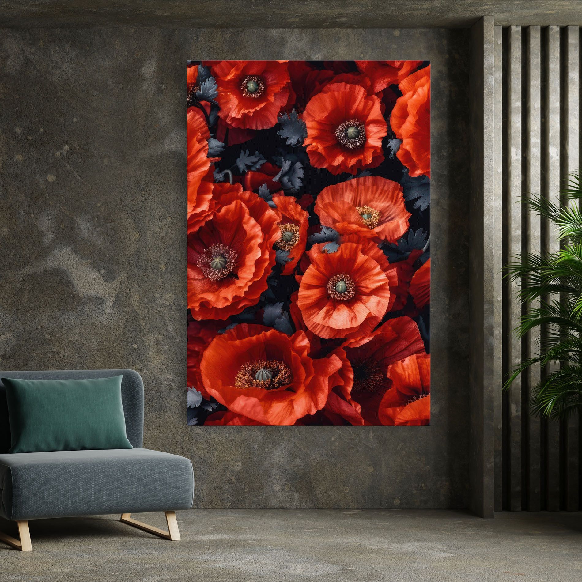 Black Red Poppies mockup 7