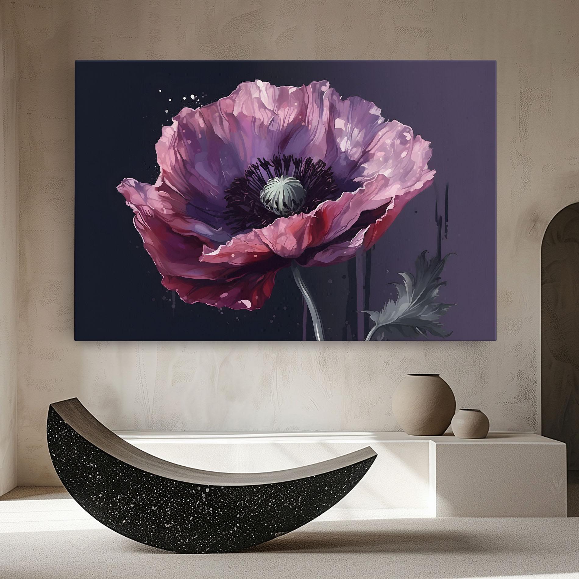Leinwandbild Light Purple Poppy mockup 8