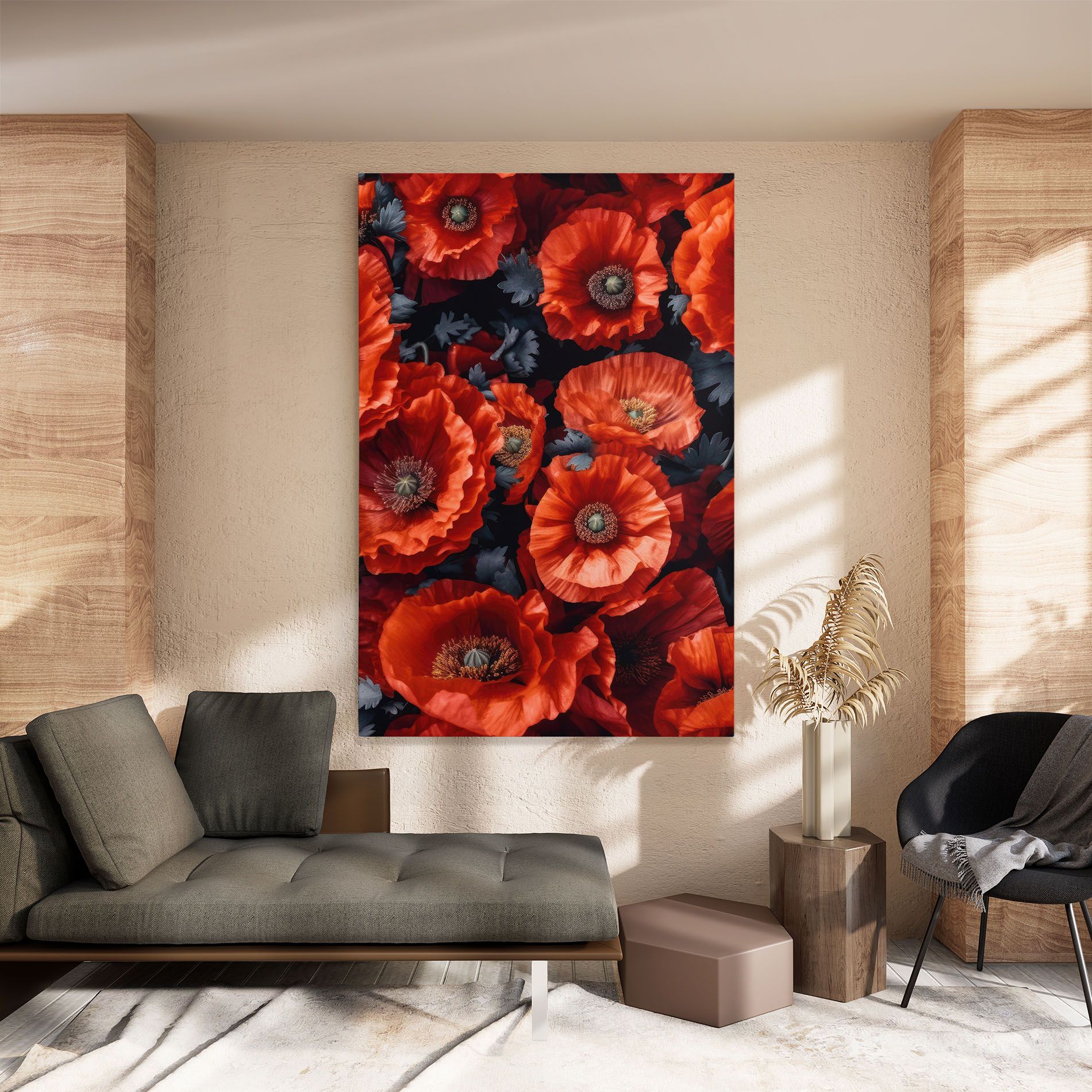 Black Red Poppies mockup 8