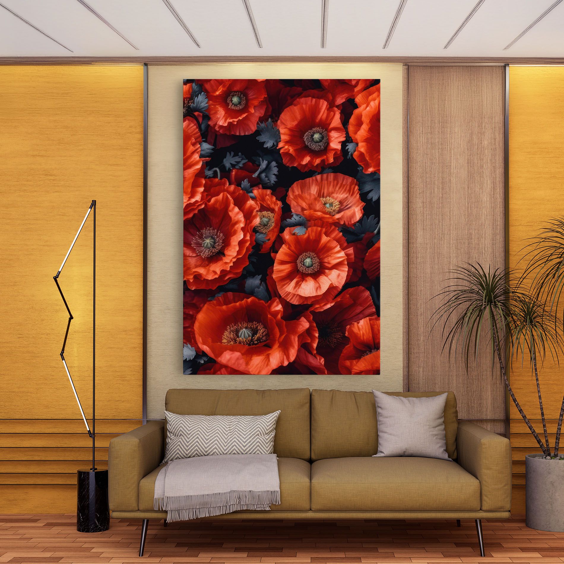 Black Red Poppies mockup 9
