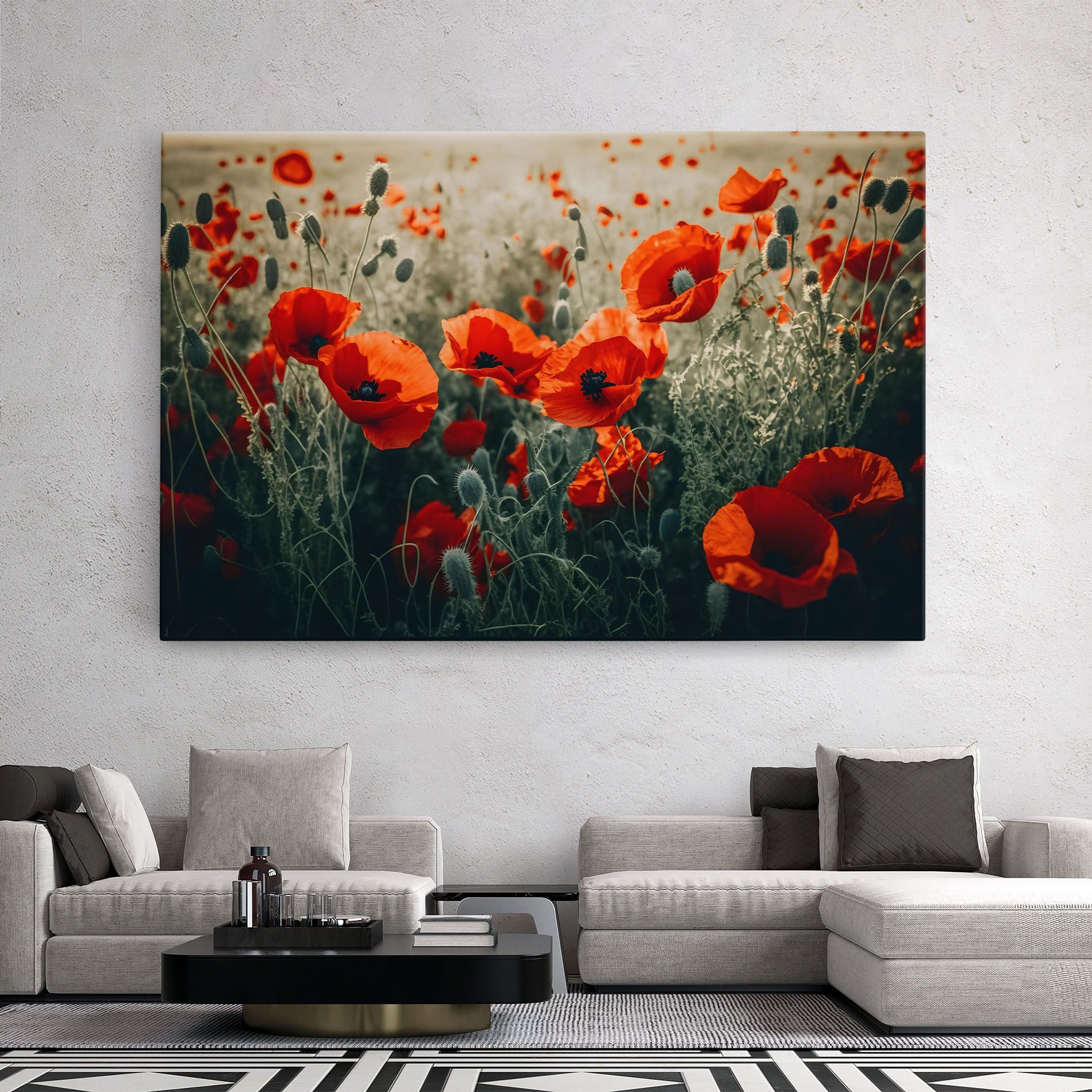 Poppy Grass Field mockup 2