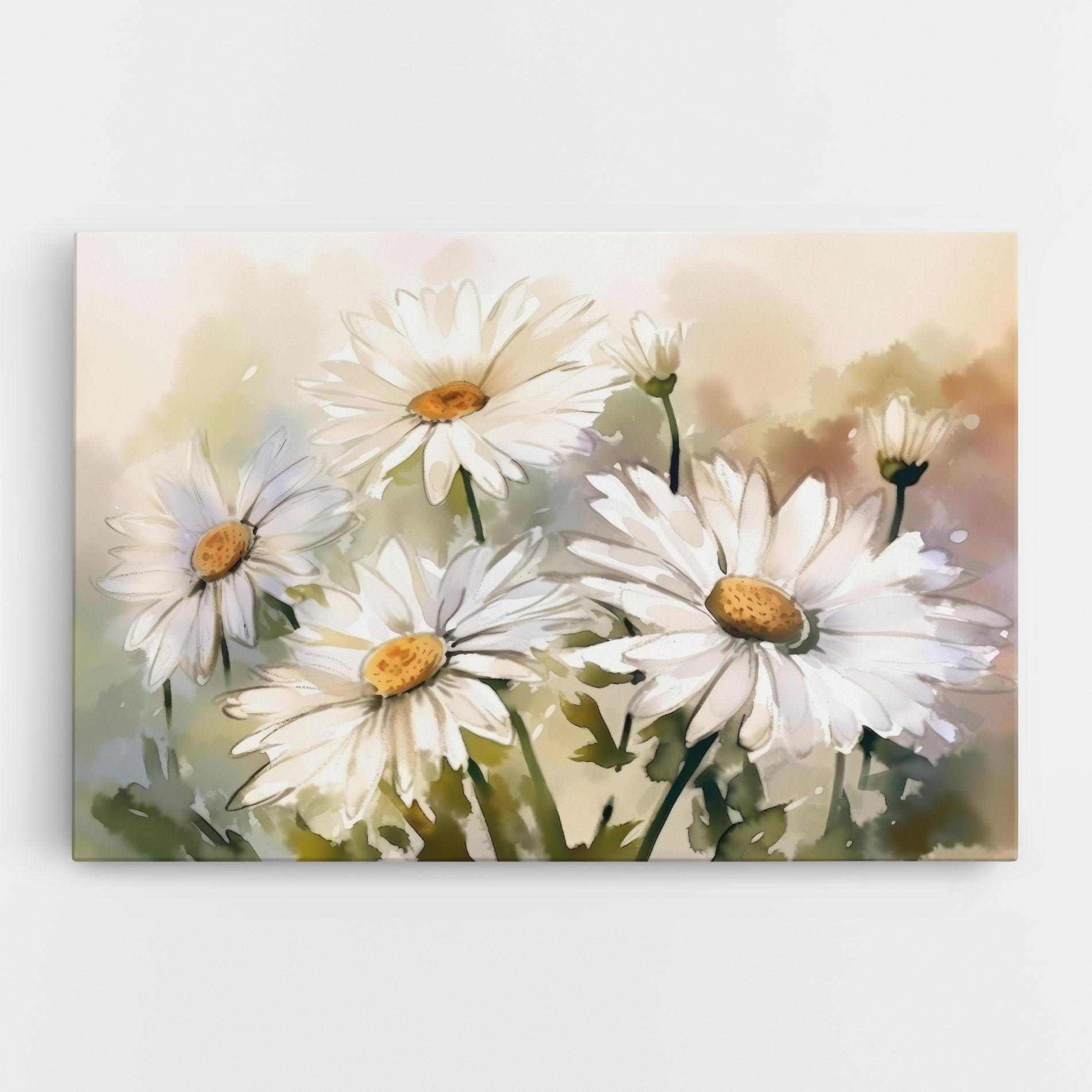 Leinwandbild Daisy Painting mockup 0