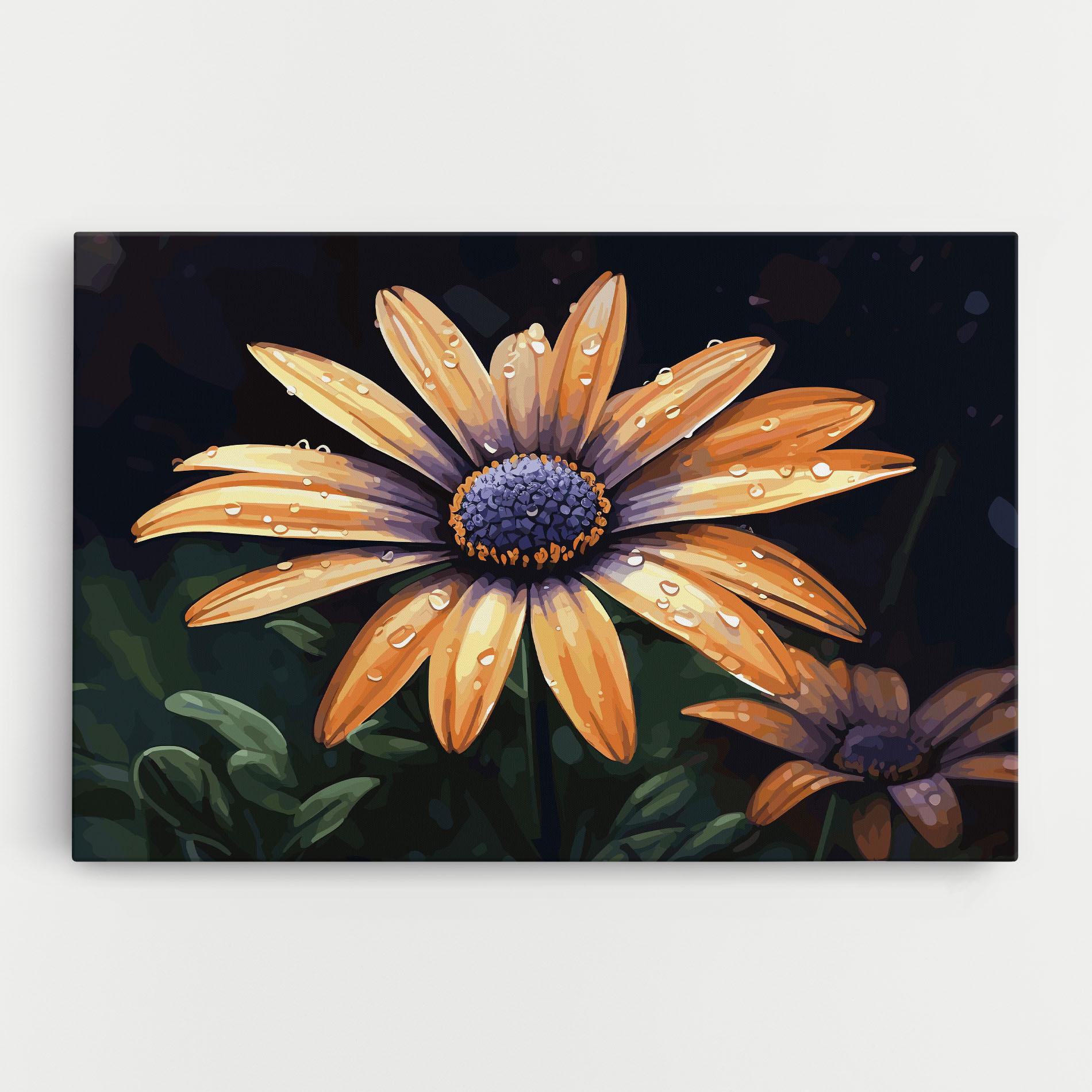 Leinwandbild Orange Pretty Daisy mockup 0