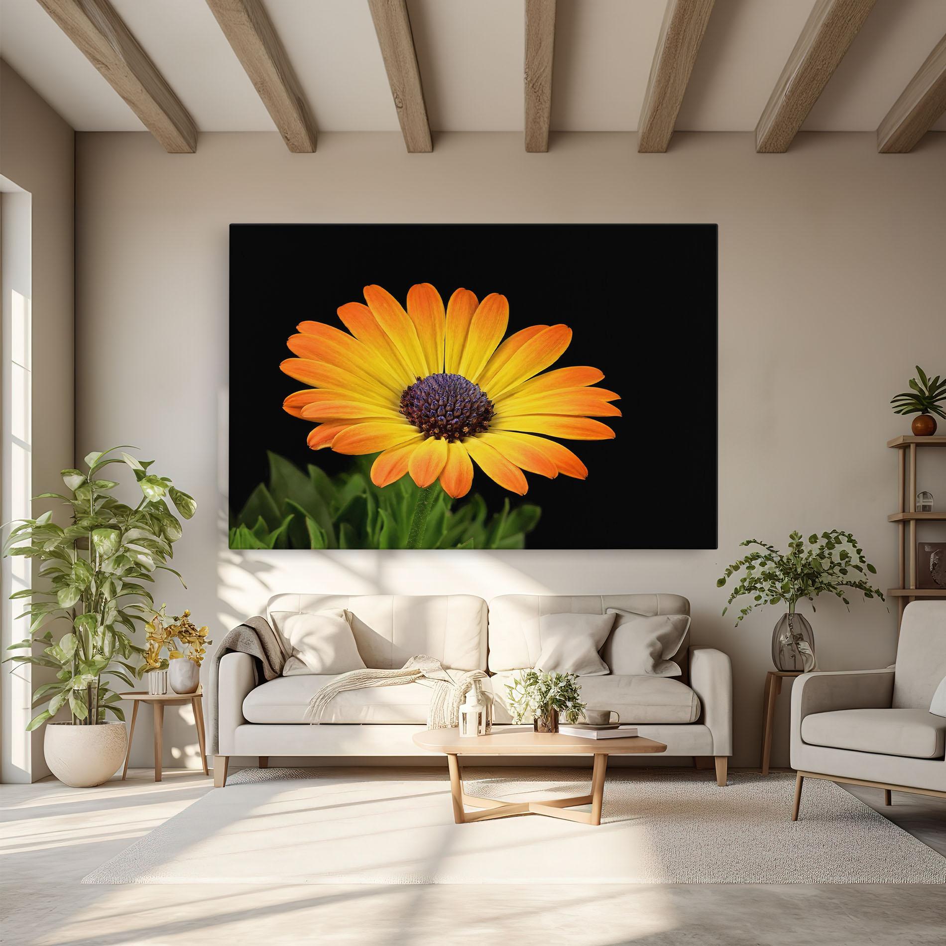 Leinwandbild Yellow Daisy mockup 6