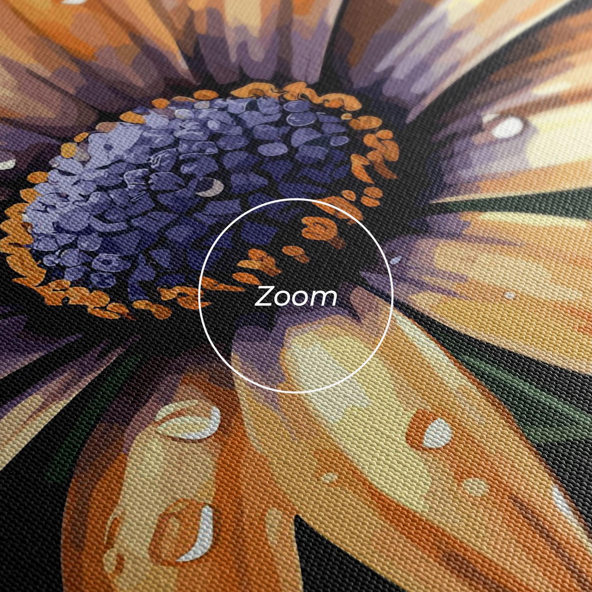 Leinwandbild Orange Pretty Daisy mockup 3