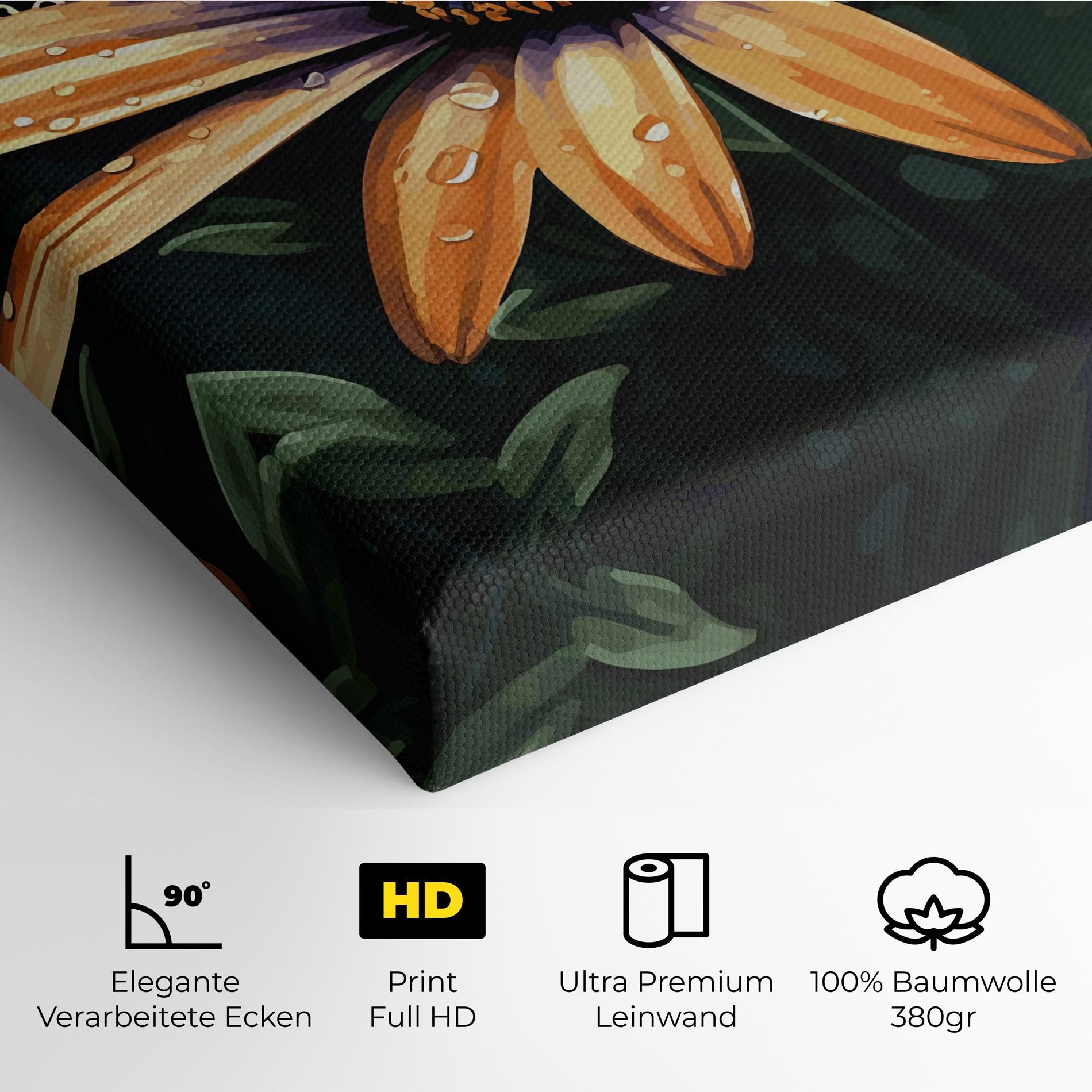 Orange Pretty Daisy mockup 4