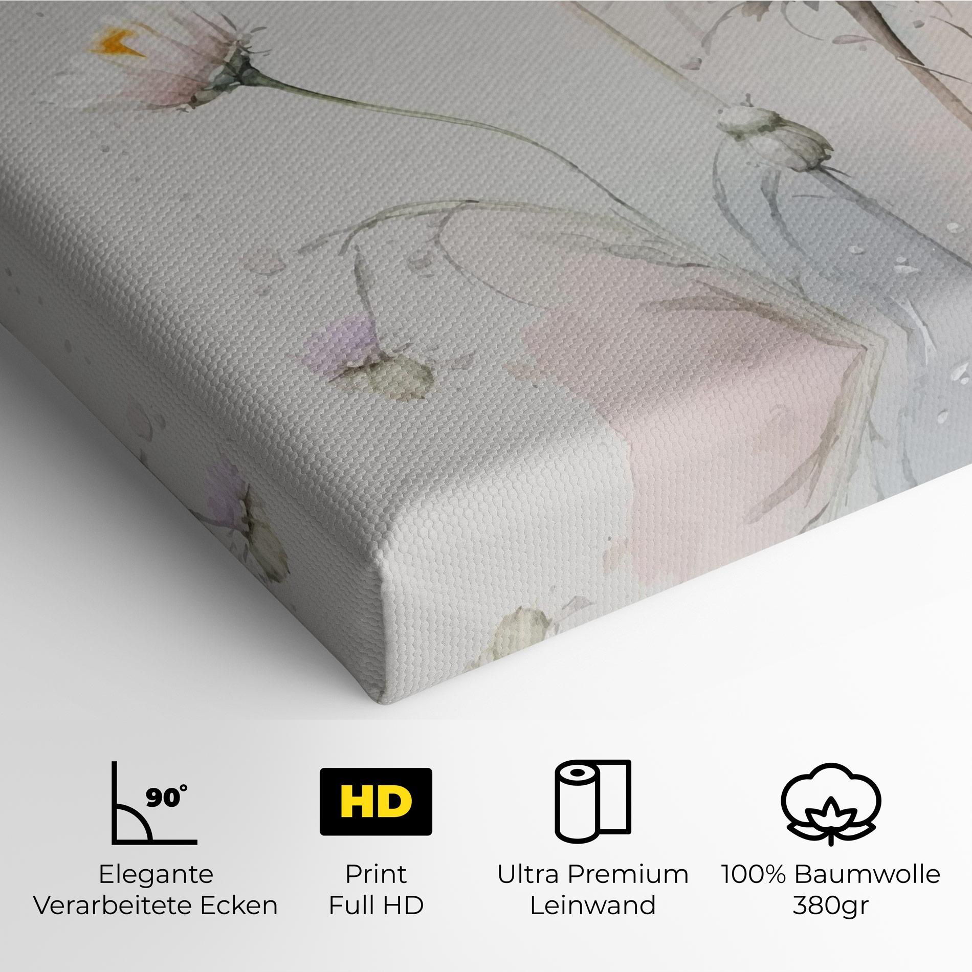 Leinwandbild White Painted Daisy mockup 4