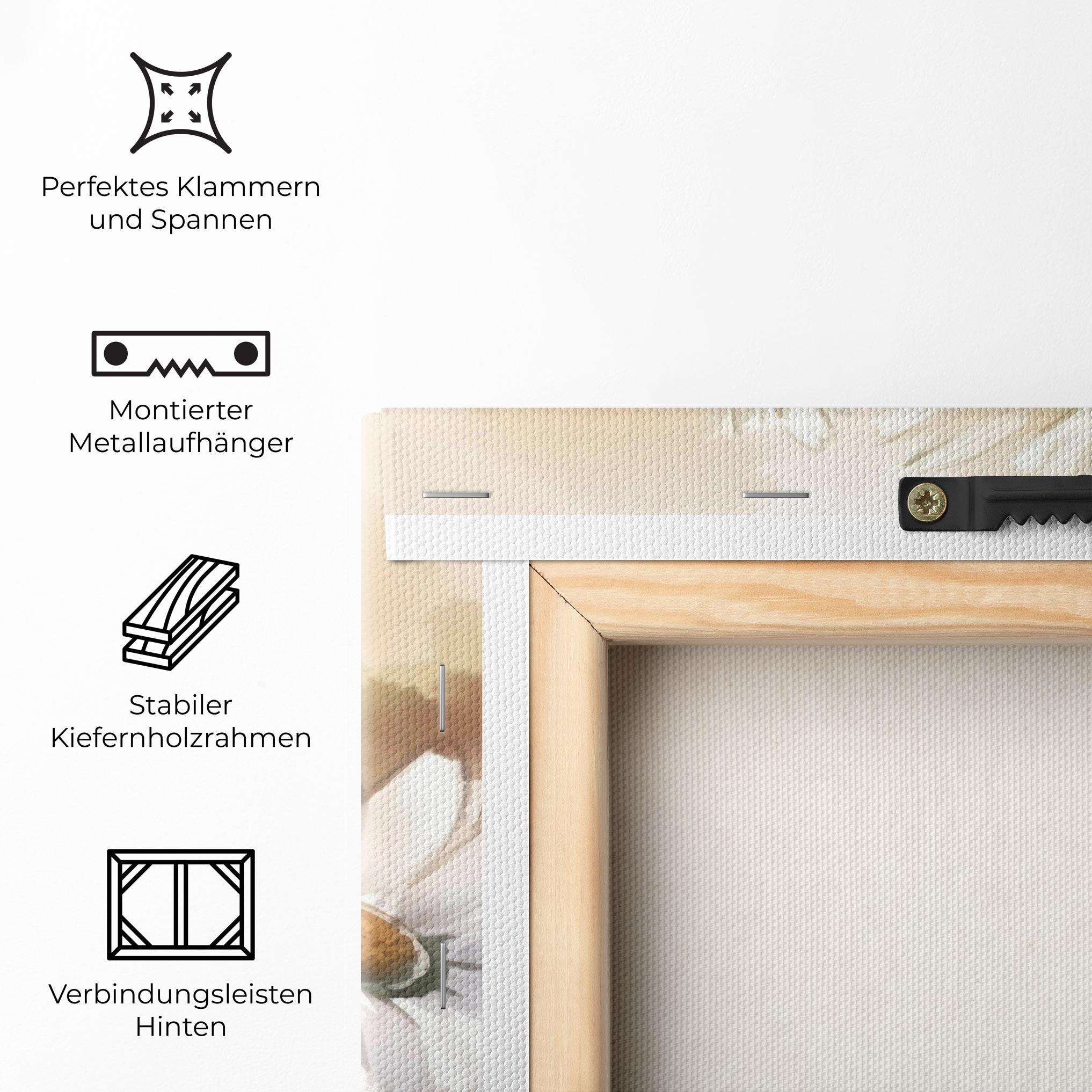 Leinwandbild Daisy Painting mockup 5