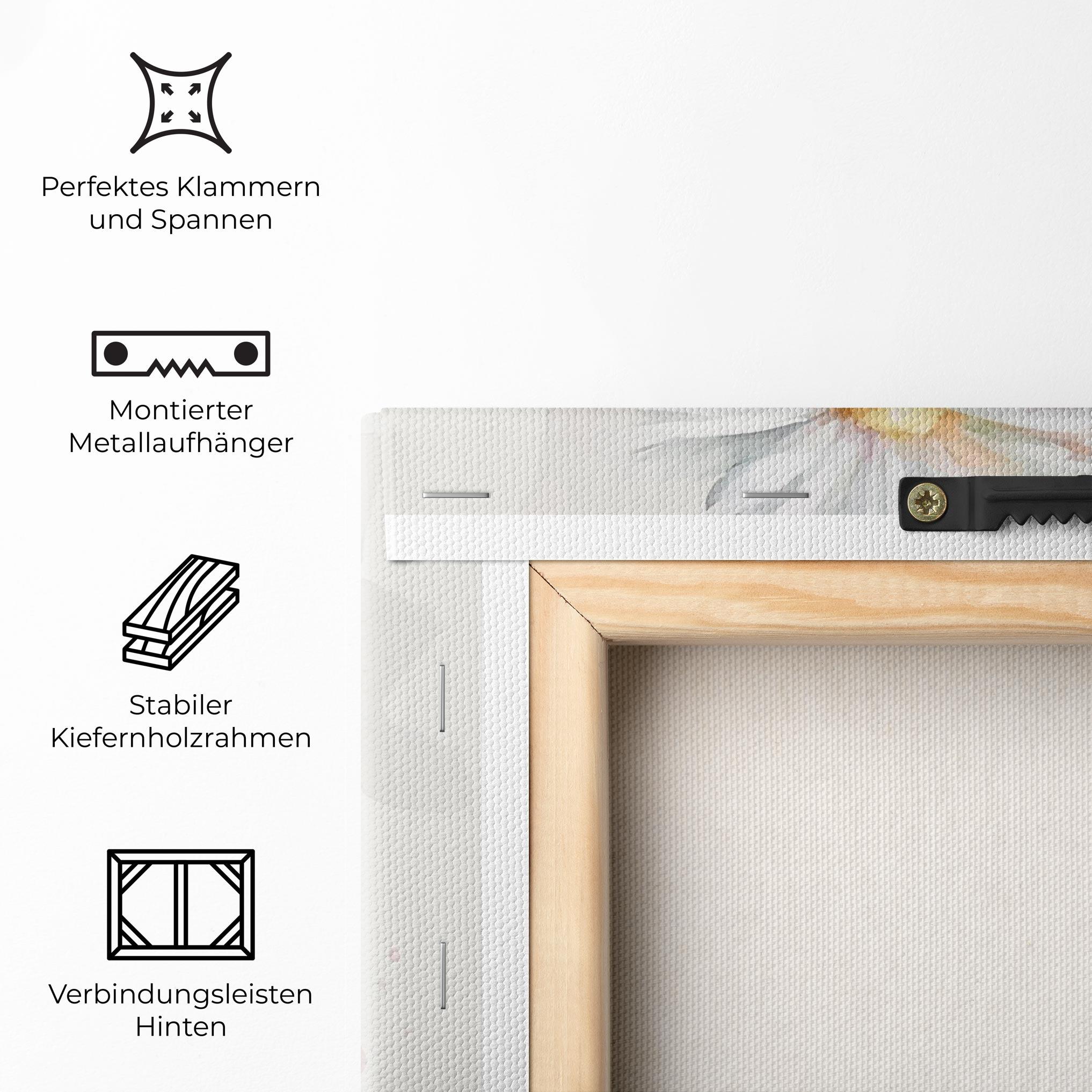 Leinwandbild Dreamy White Daisy mockup 5