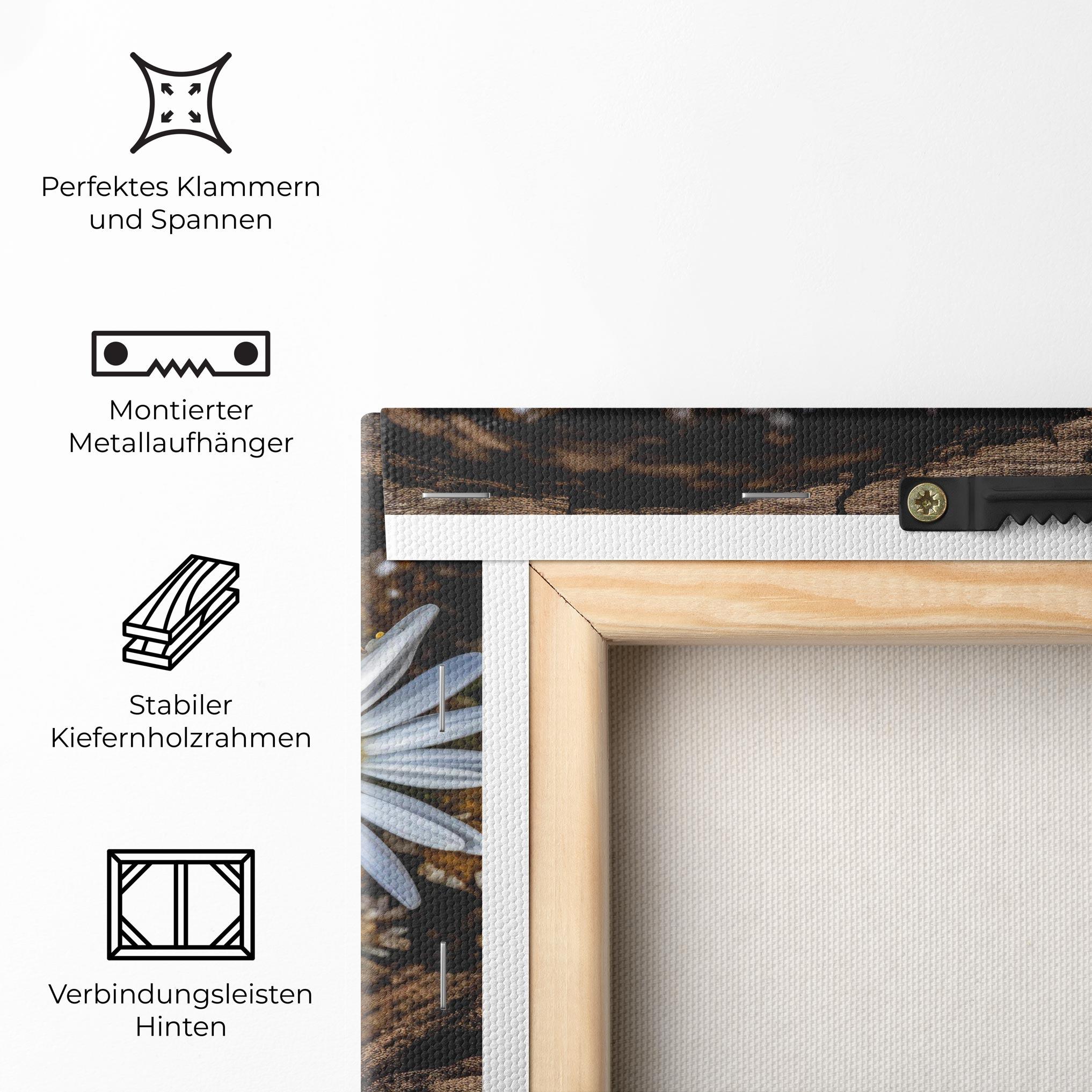 Leinwandbild Heart Shaped Daisy mockup 5