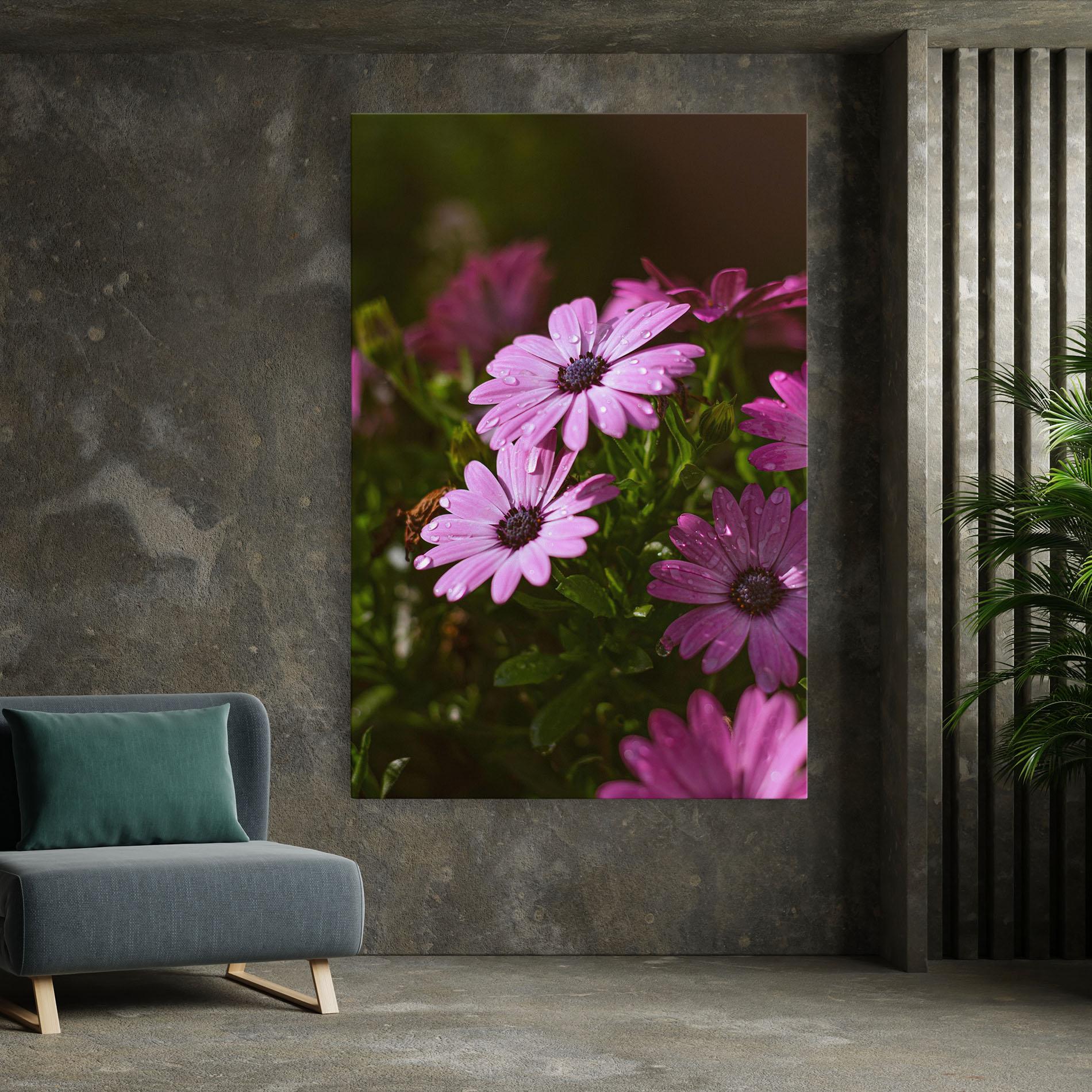 Leinwandbild Purple Daisy mockup 7