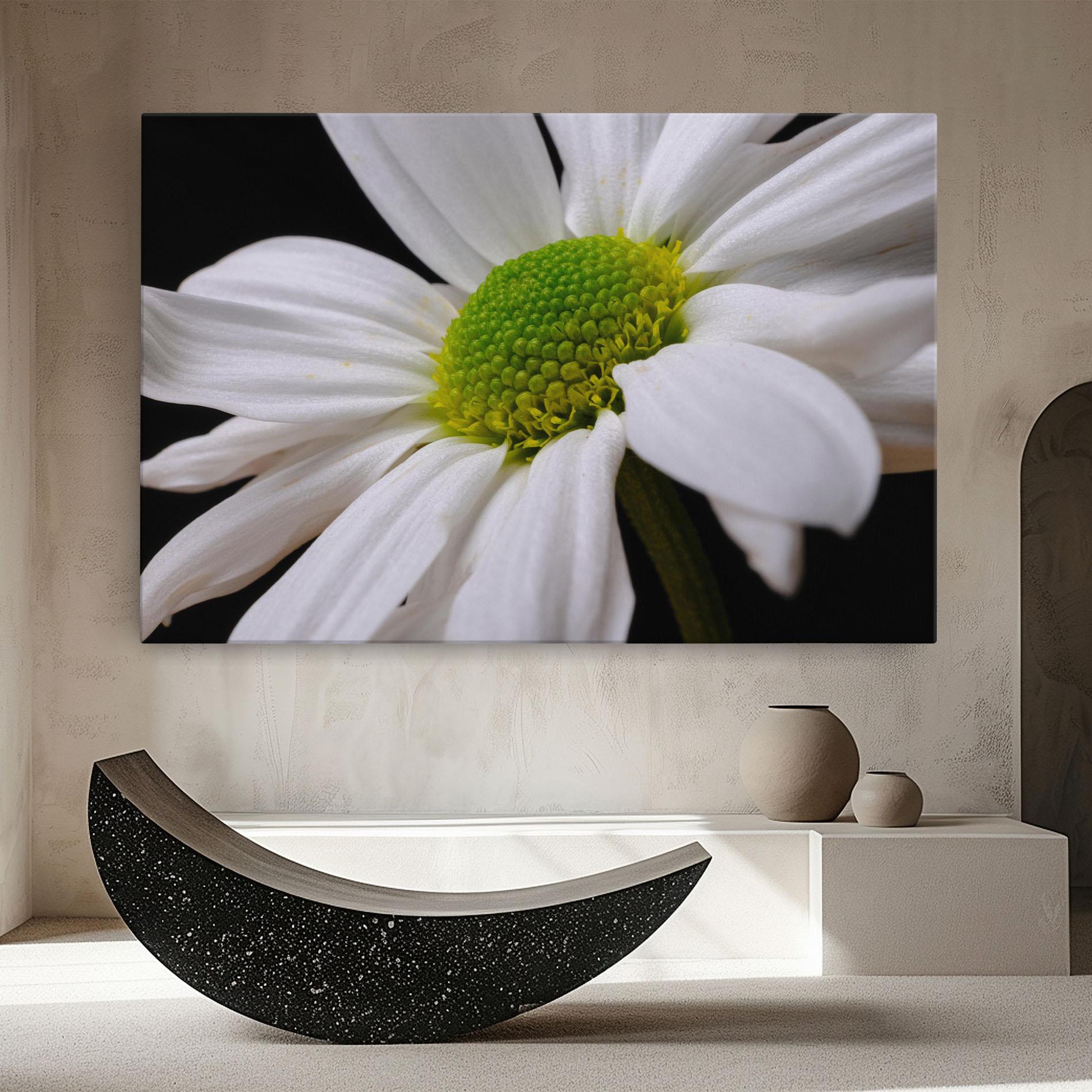 Leinwandbild Green Middle Daisy mockup 8