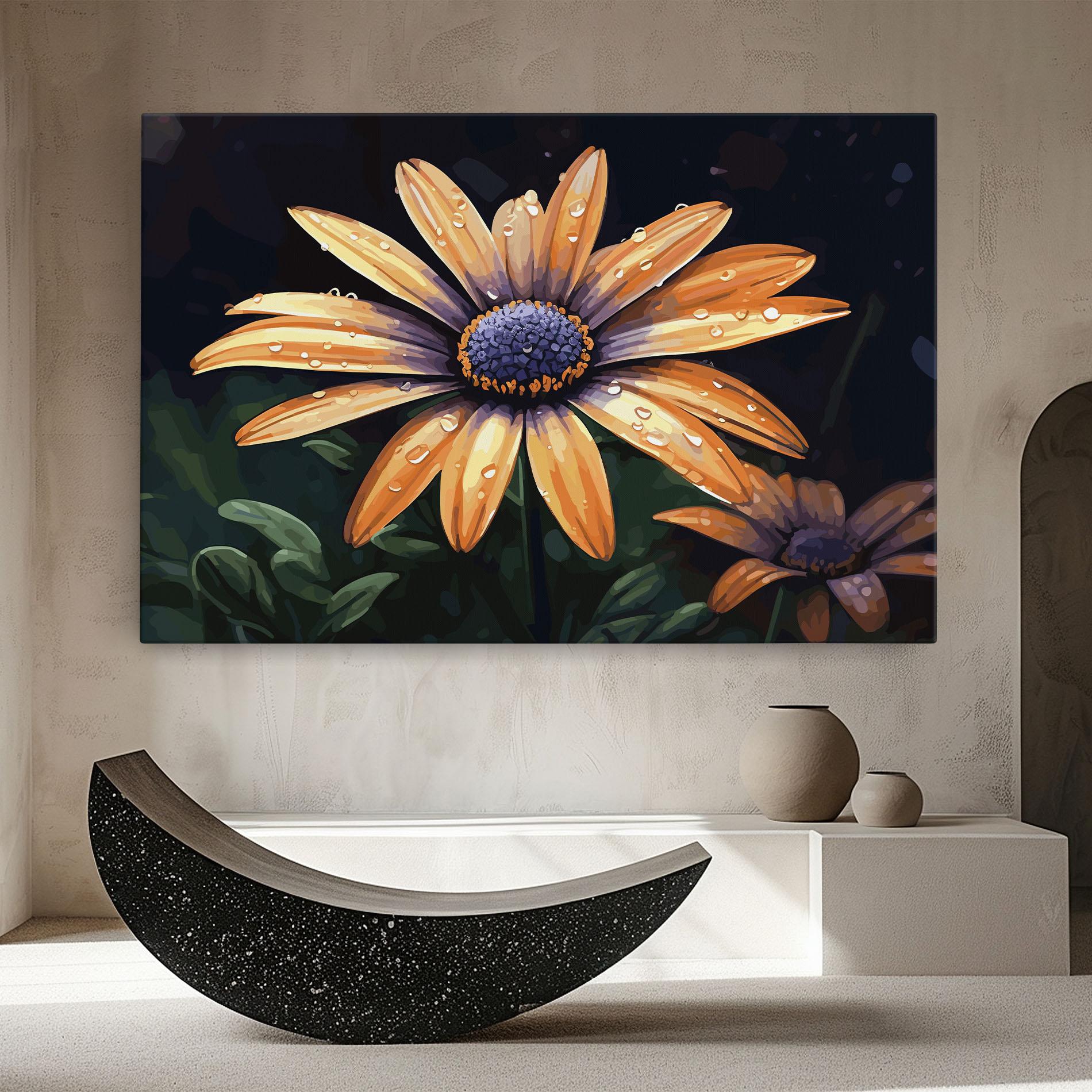 Leinwandbild Orange Pretty Daisy mockup 8