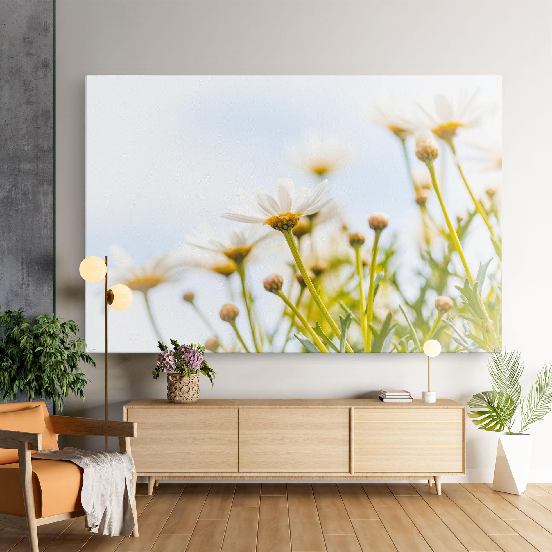 Leinwandbild Dreamy Daisy mockup 9
