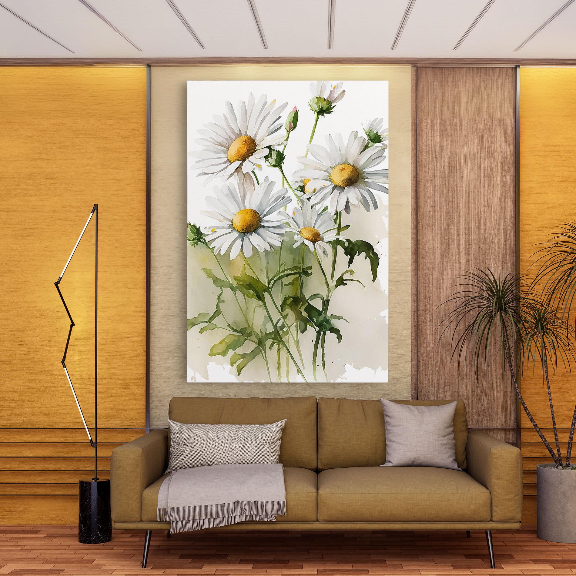 Leinwandbild Painted Daisy mockup 9