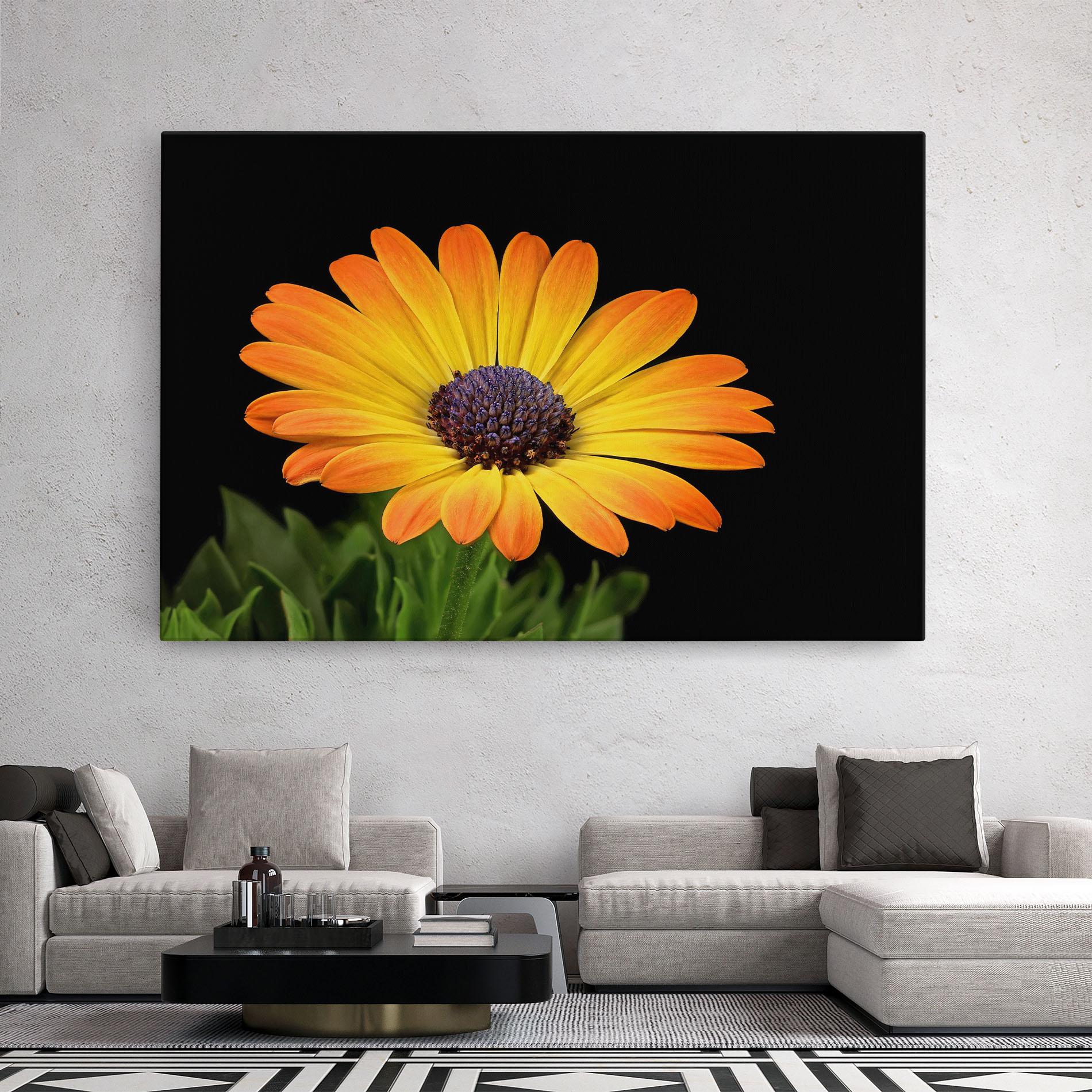 Leinwandbild Yellow Daisy mockup 2