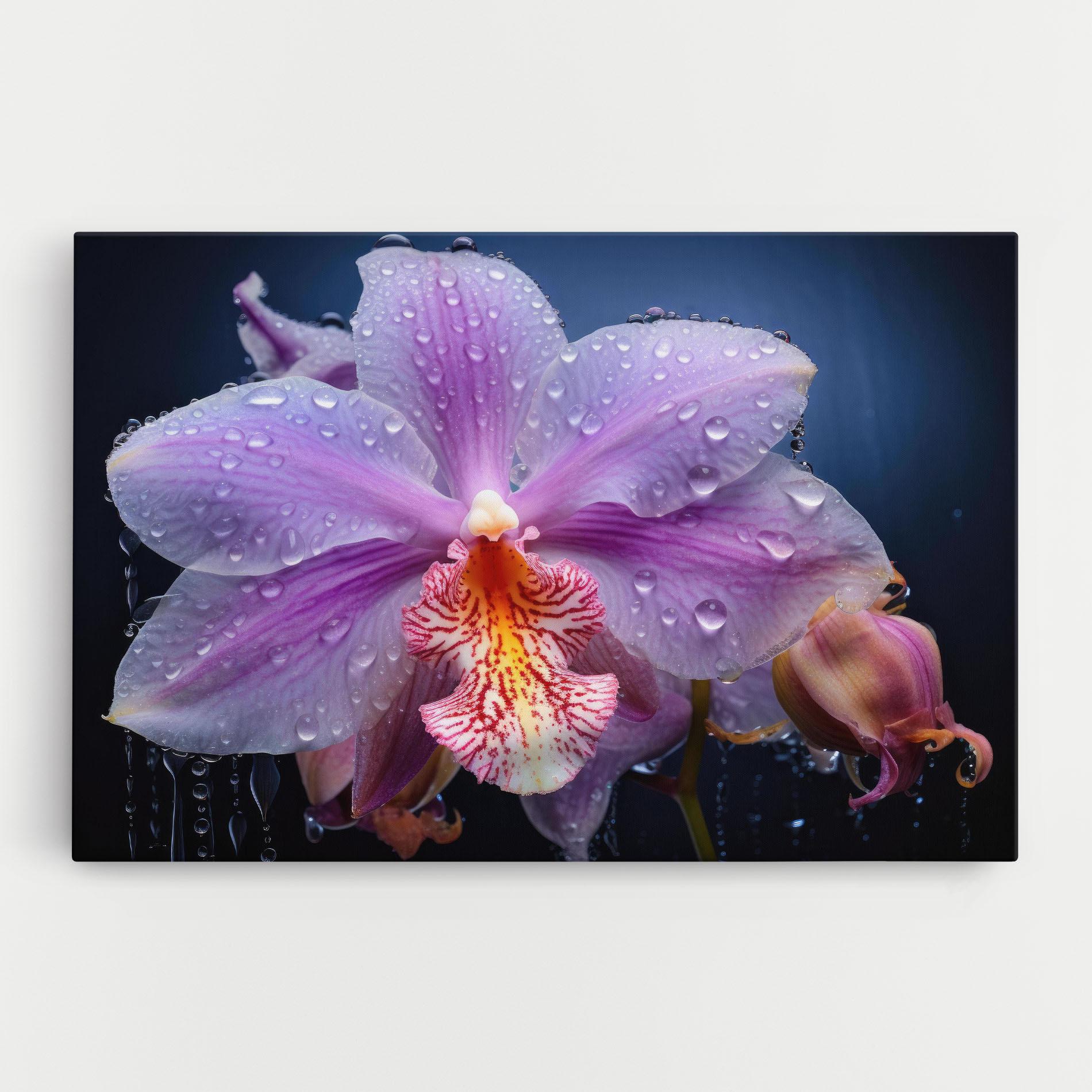 Leinwandbild Orchid In Rain mockup 0