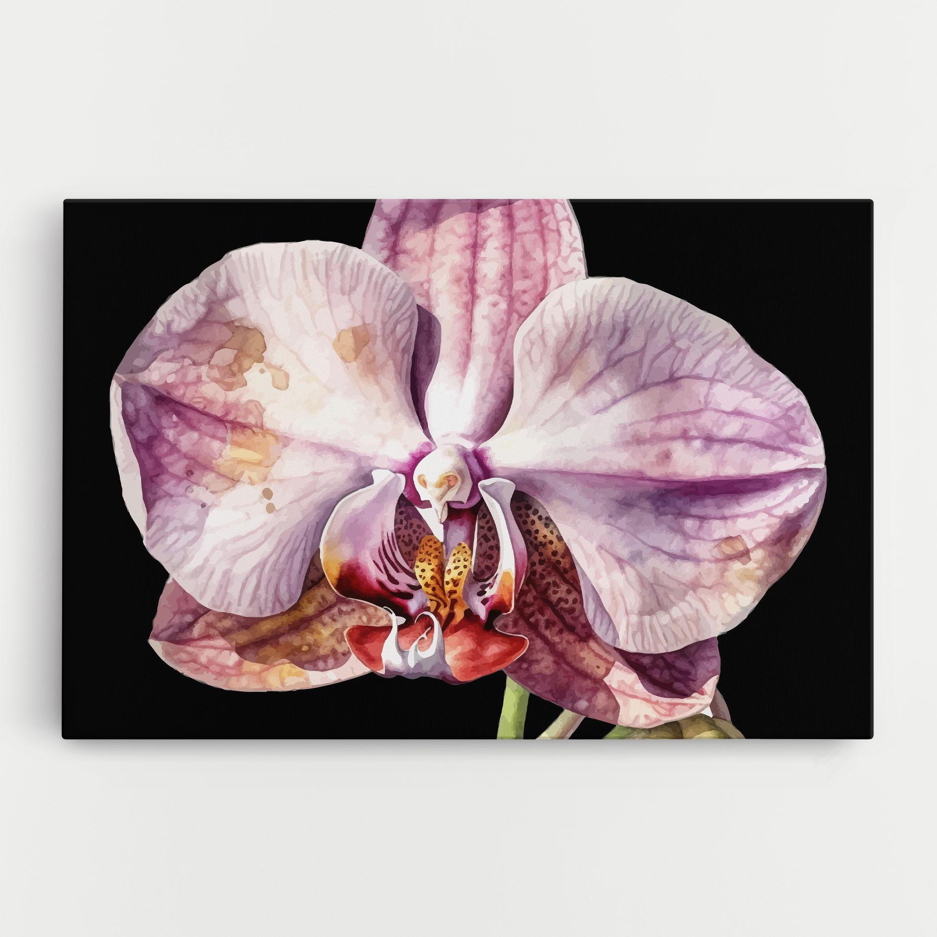 Leinwandbild Painted Orchid mockup 0