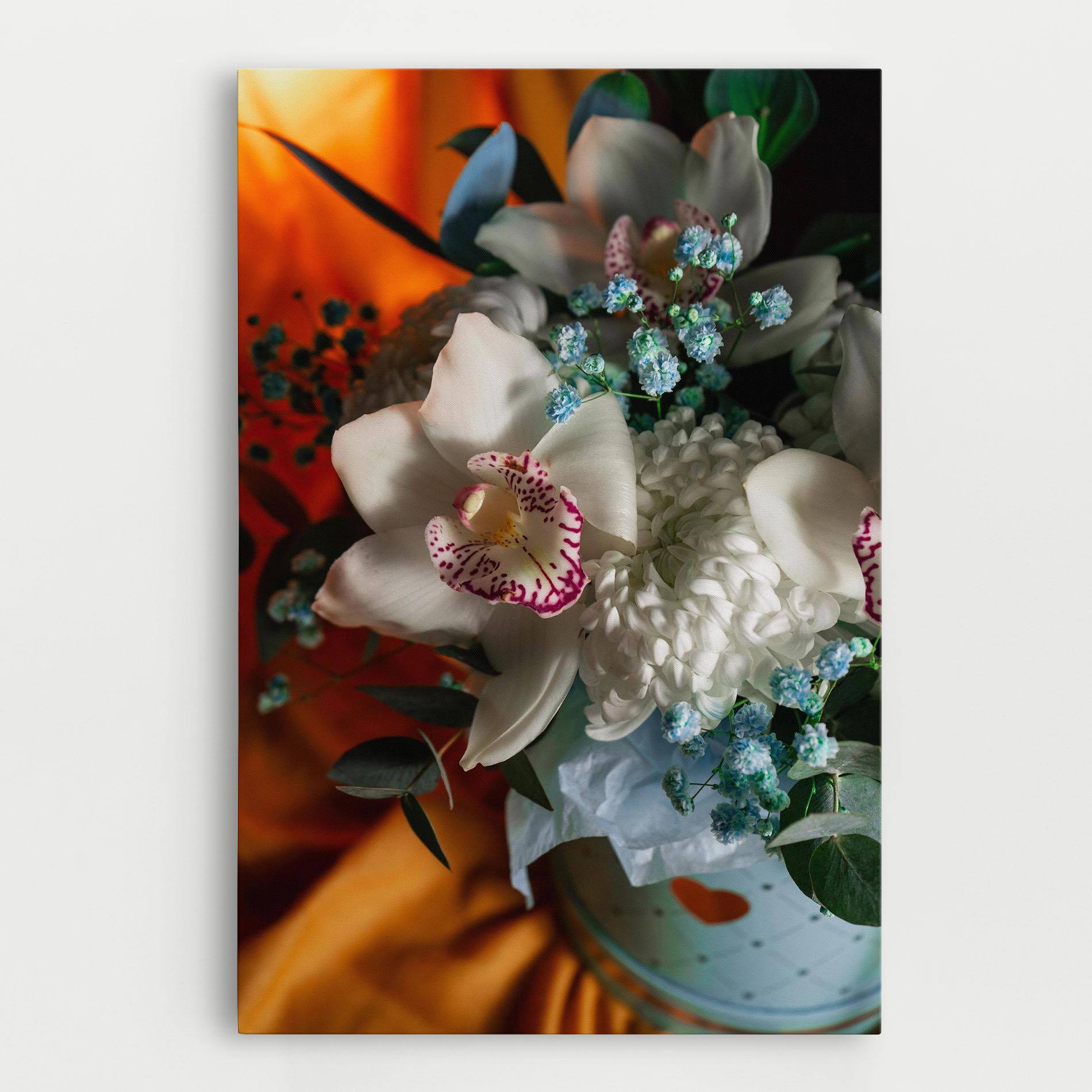 Leinwandbild Orchid In Vase mockup 0