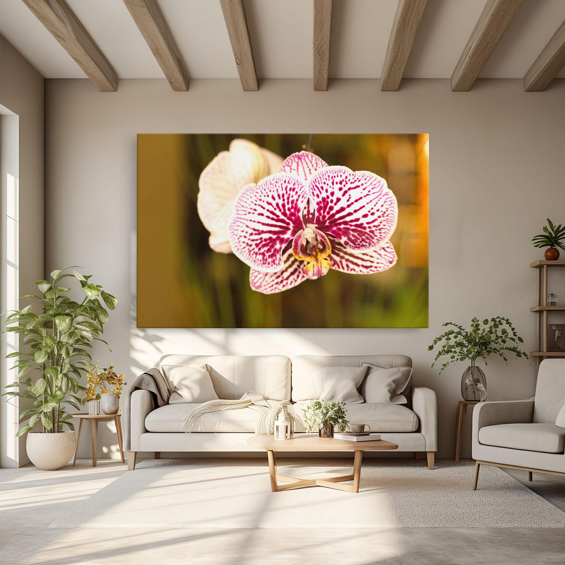 Leinwandbild Garden Orchids mockup 6