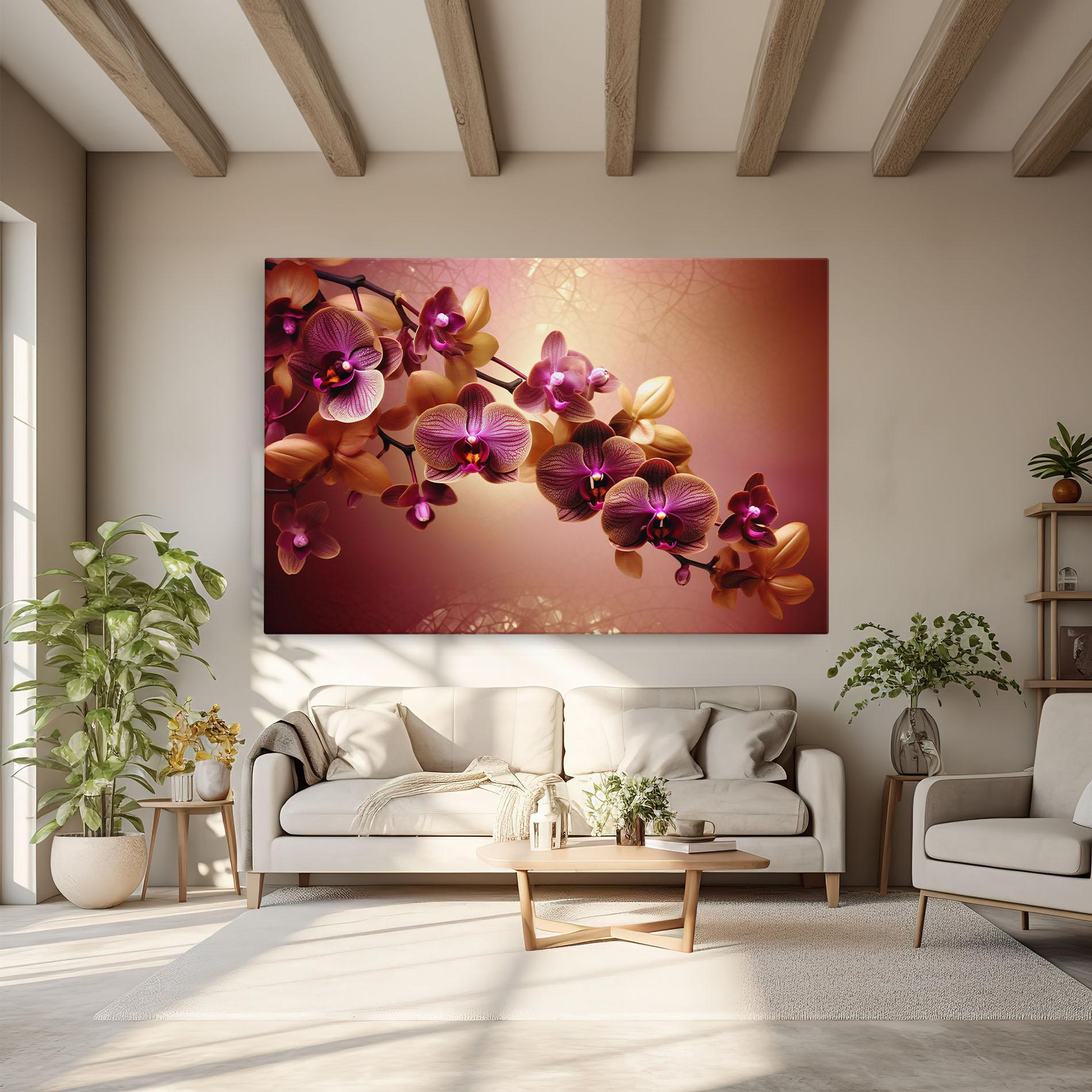 Leinwandbild Purple Cream Orchid mockup 6