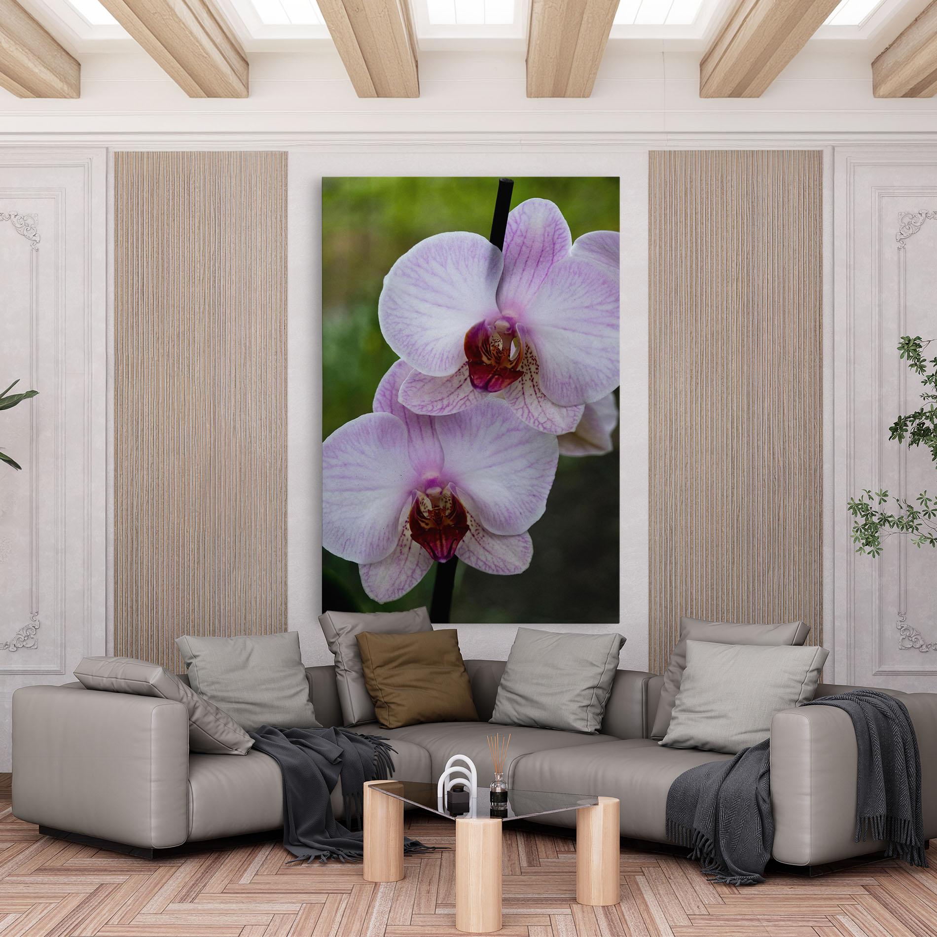 Leinwandbild Garden Light Purple Orchid mockup 6