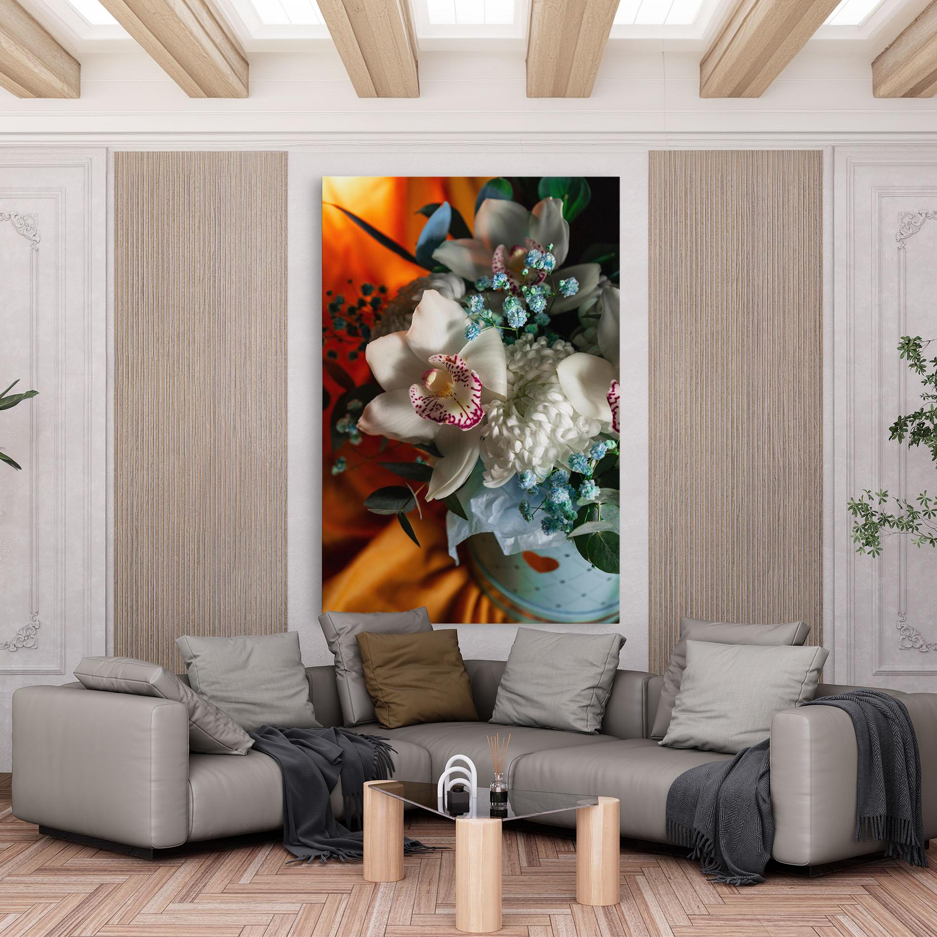 Leinwandbild Orchid In Vase mockup 6