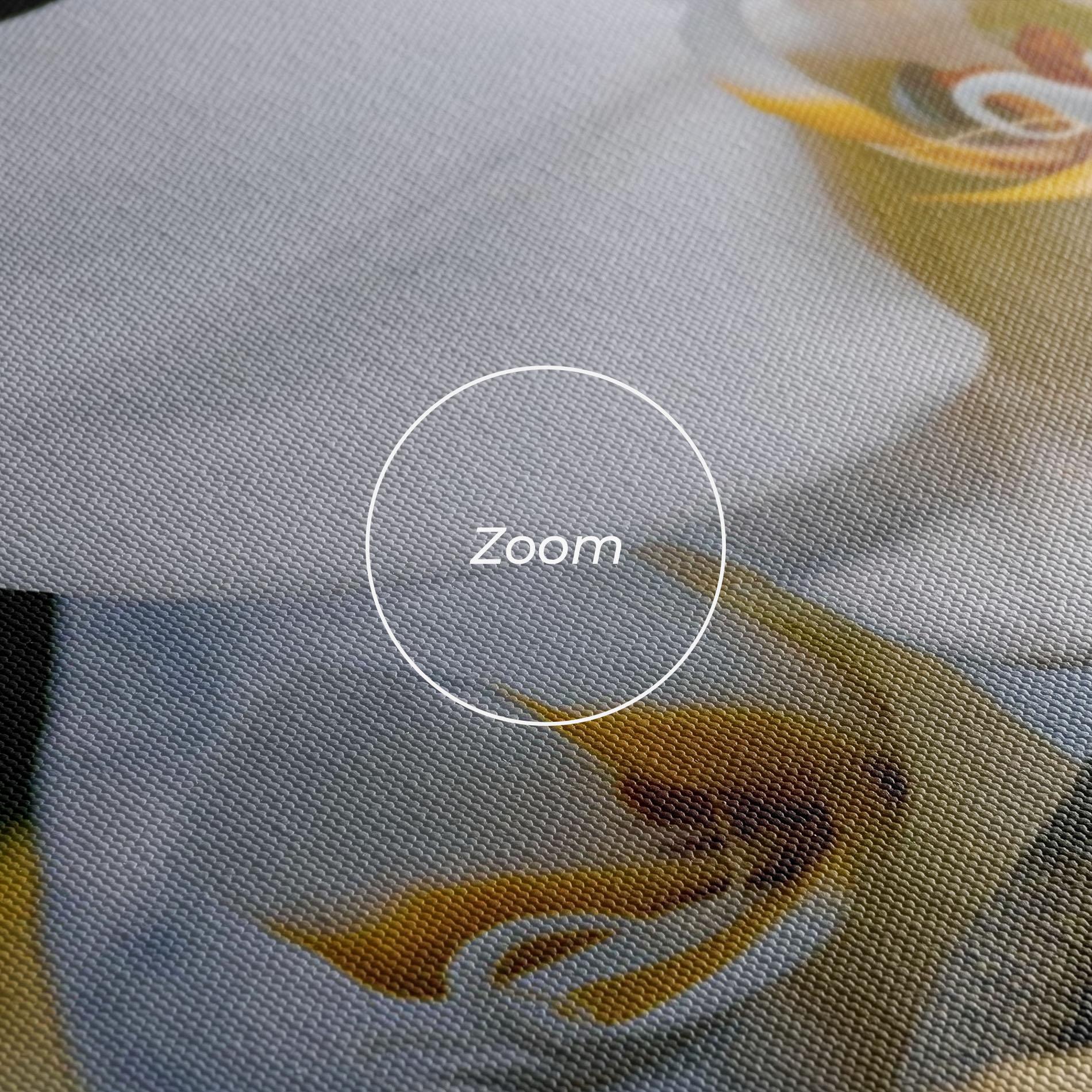 Leinwandbild Cream Orchid In Nature mockup 3