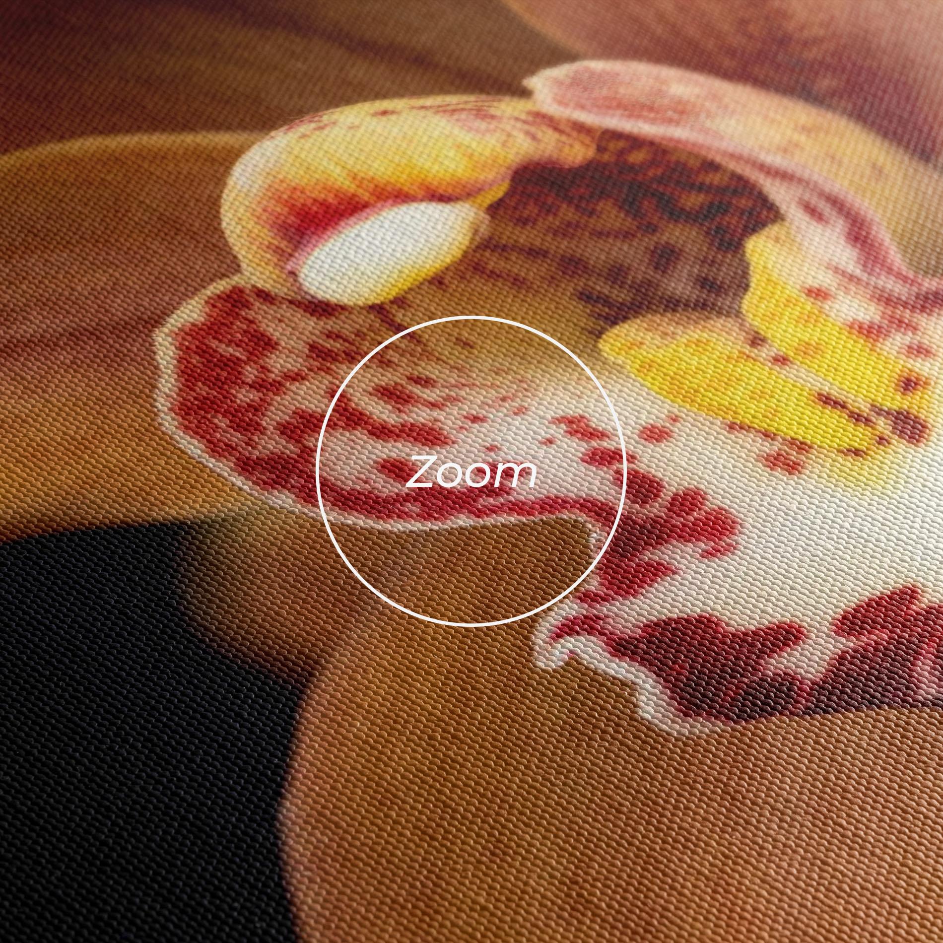 Leinwandbild Dirty Orange Orchid mockup 3